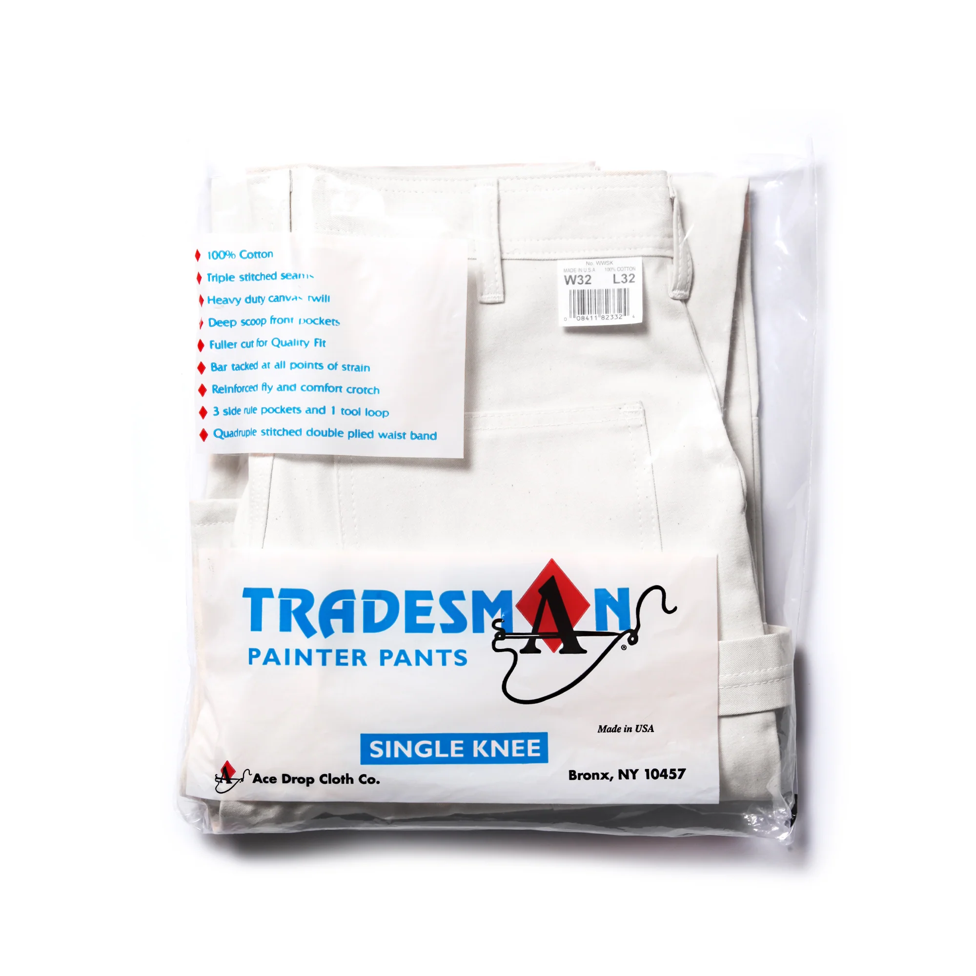 Ace Drop Cloth Tradesman Carpenter Pants - White - Image 10