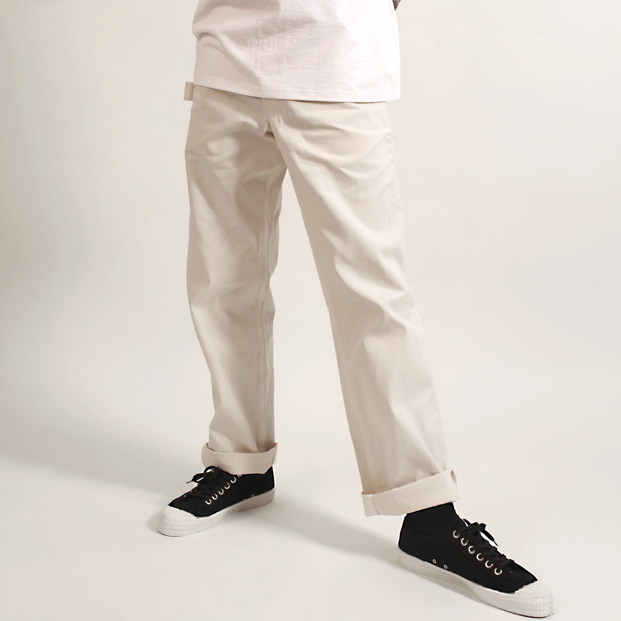 Ace Drop Cloth Tradesman Carpenter Pants - White - Image 2
