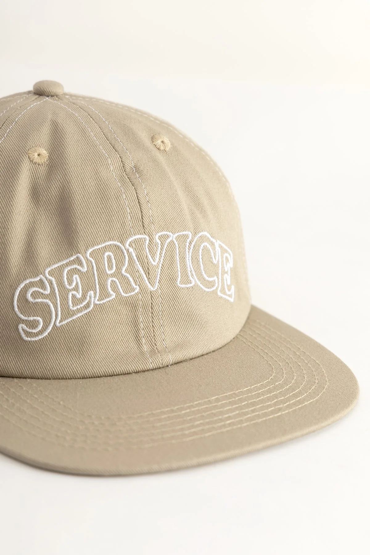 Service Works - Arch Logo Contrast Stitch Cap - Bone - Image 2