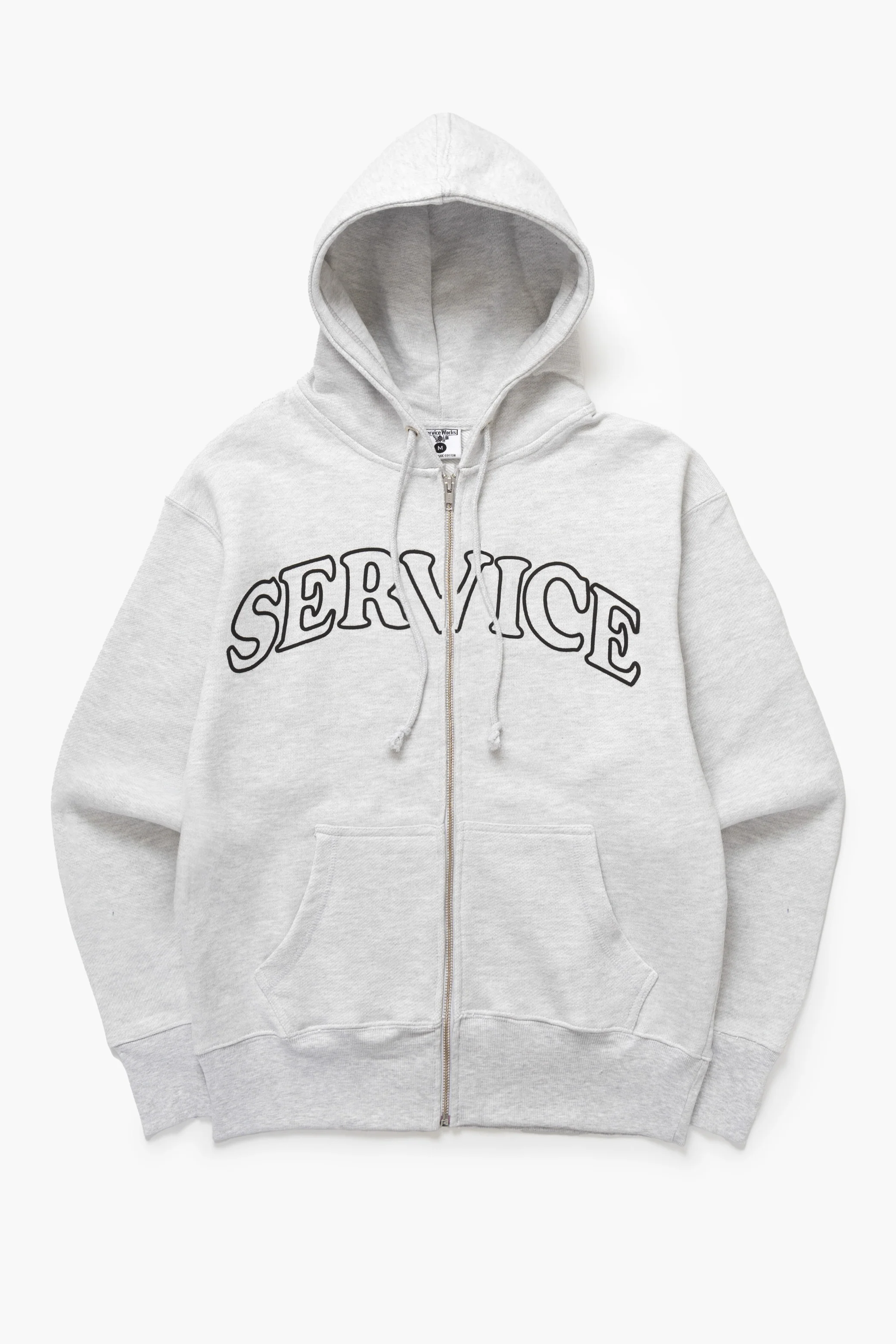 Service Works - Arch Logo Zip Hoodie - Ash