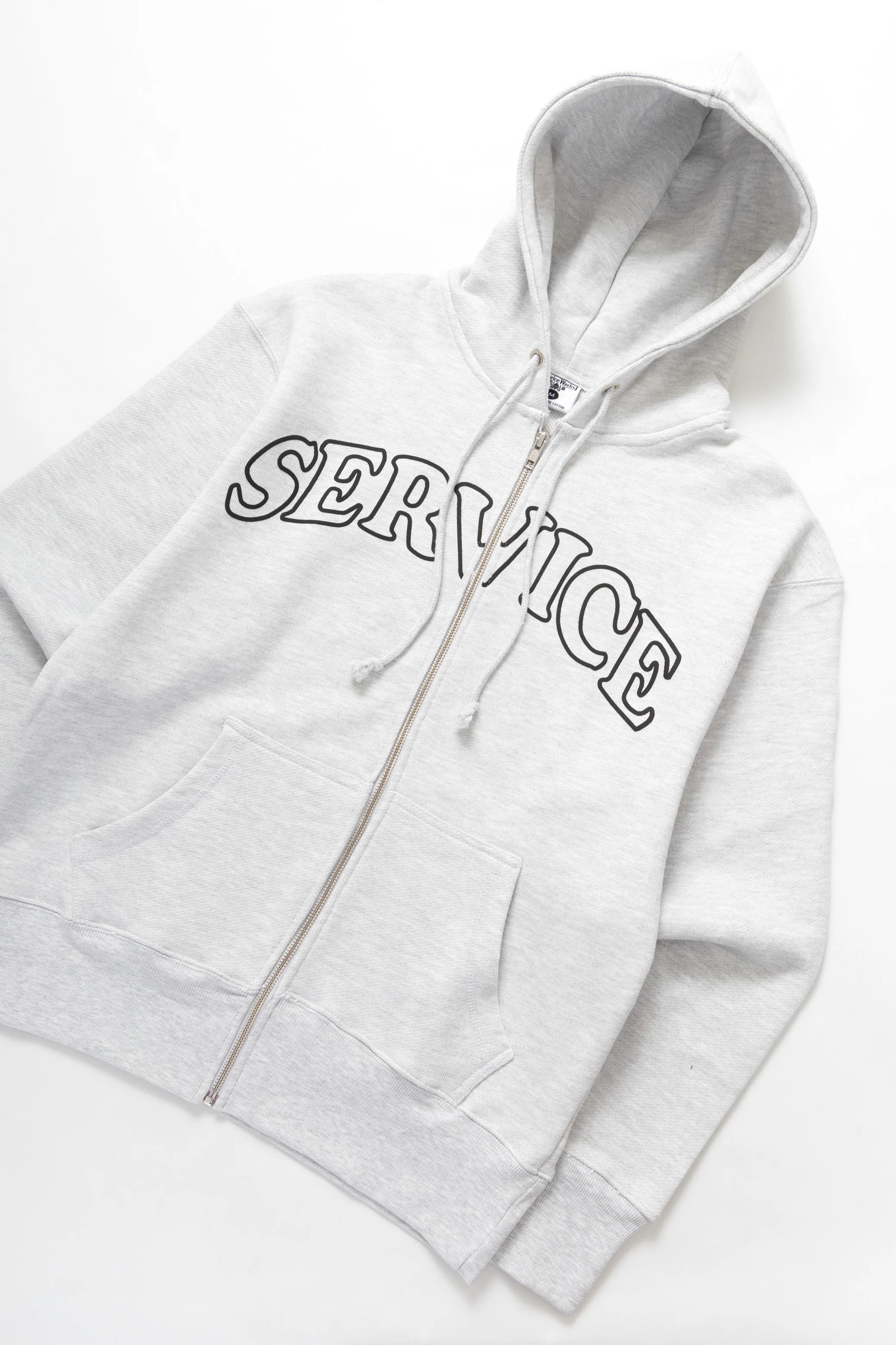 Service Works - Arch Logo Zip Hoodie - Ash - Image 2