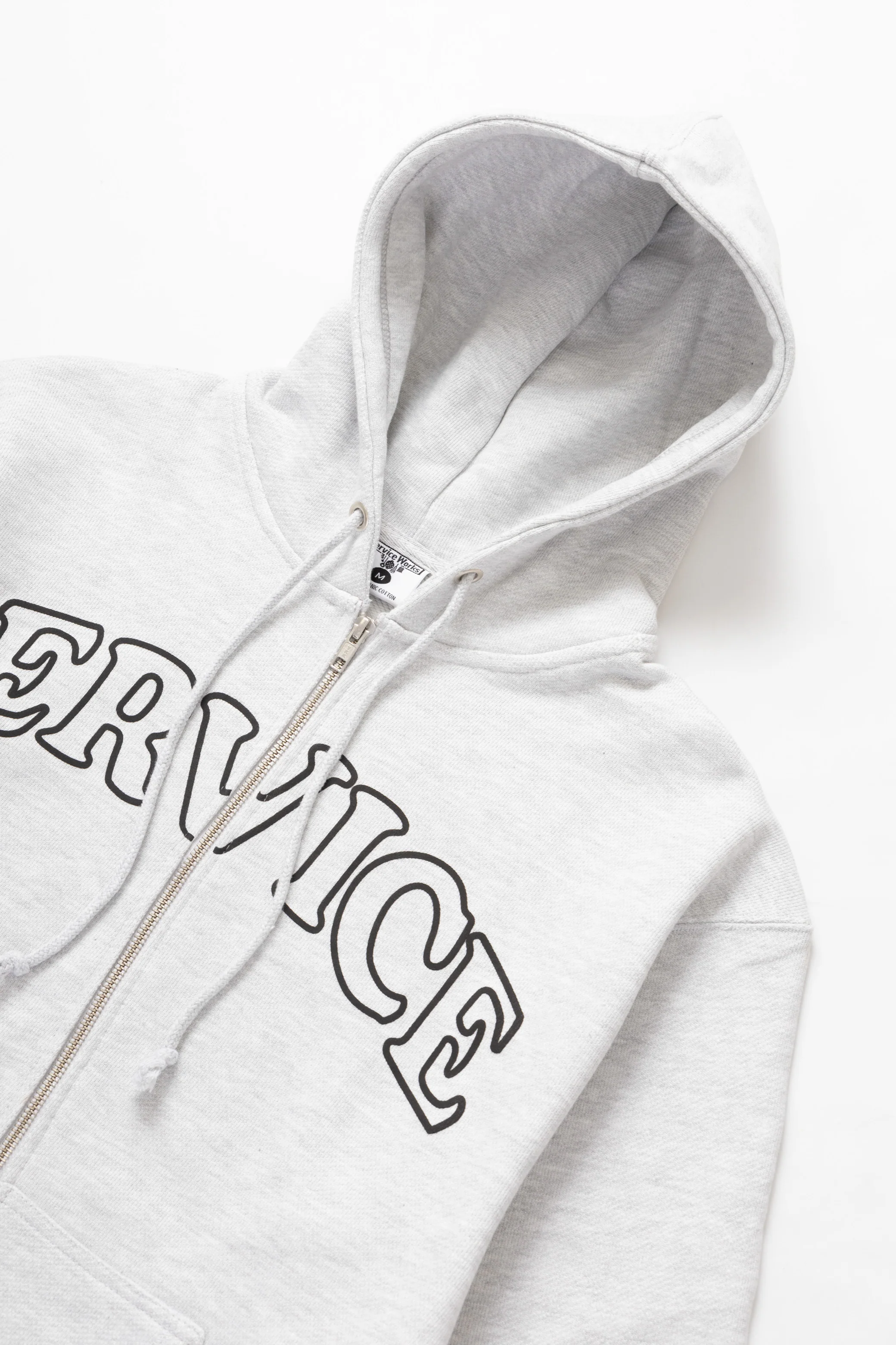 Service Works - Arch Logo Zip Hoodie - Ash - Image 3