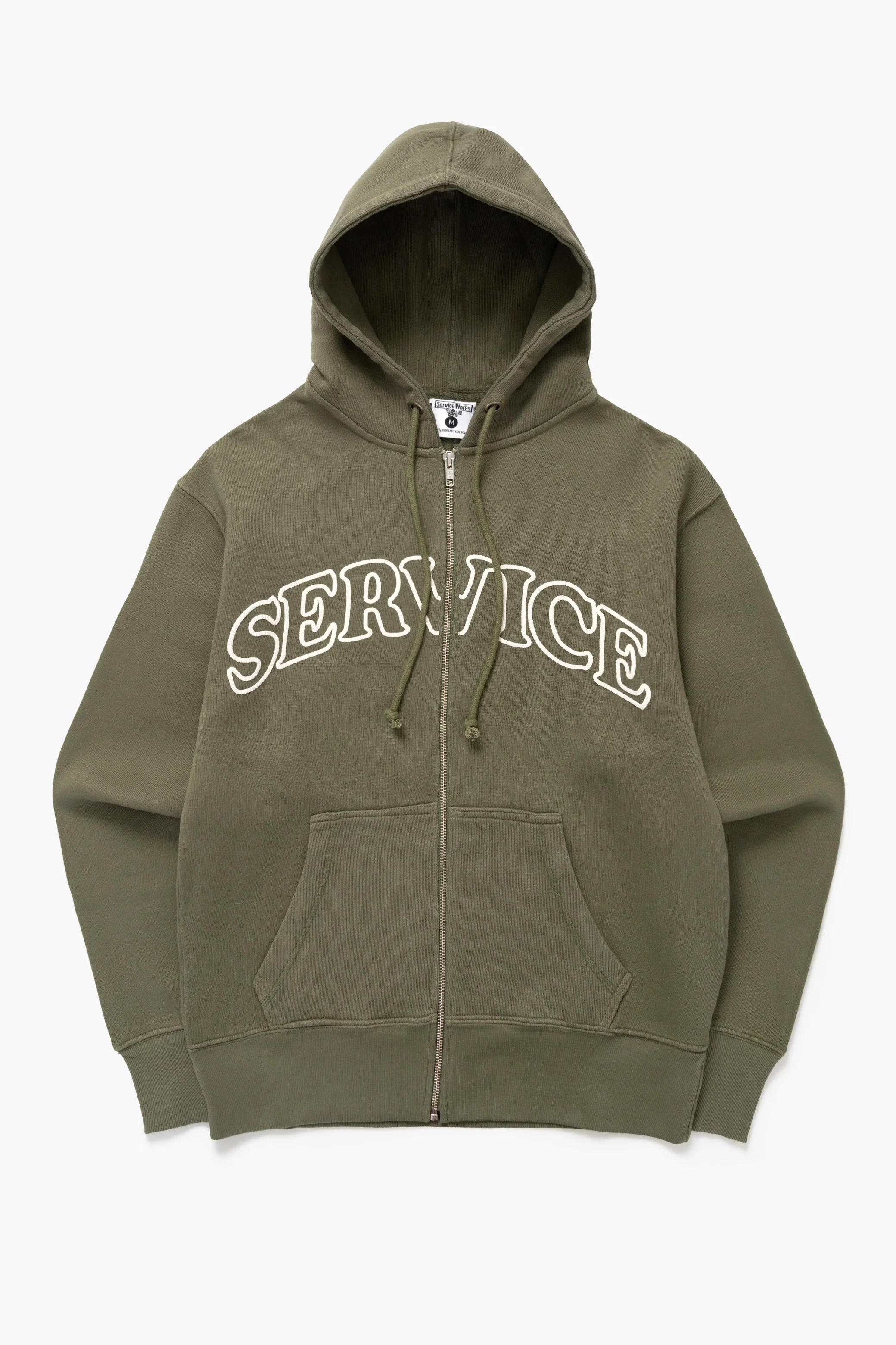 Service Works - Arch Logo Zip Hoodie - Olive