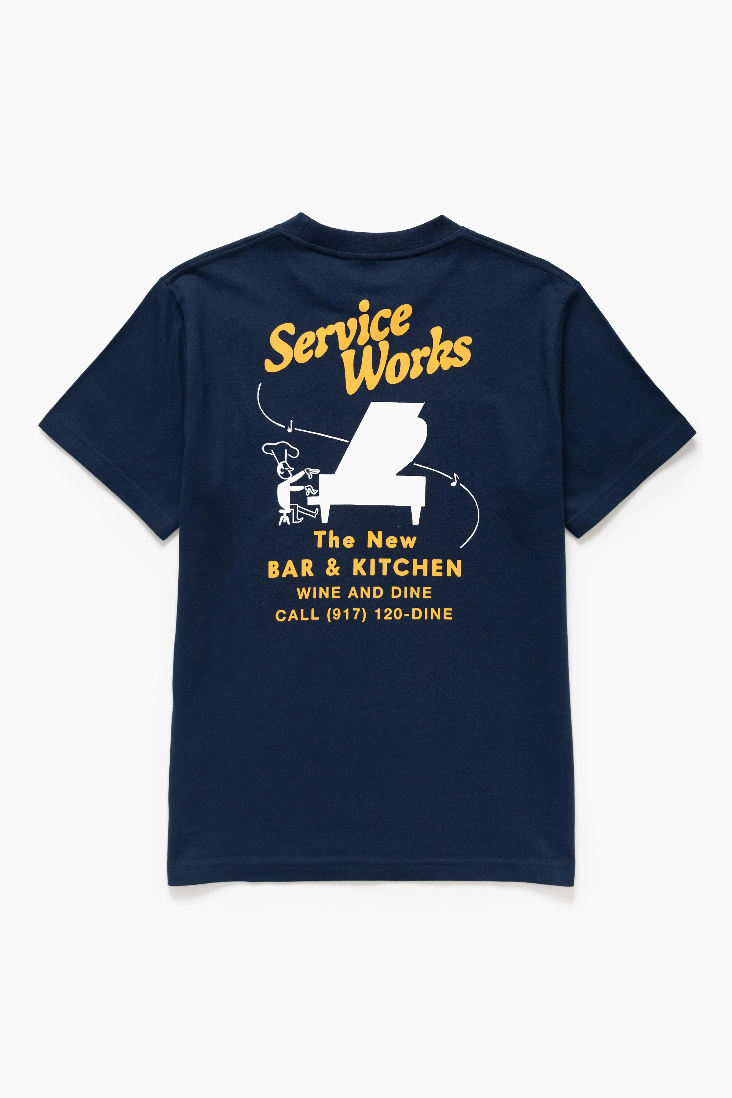Service Works - Bar & Kitchen Tee - Navy - Image 2