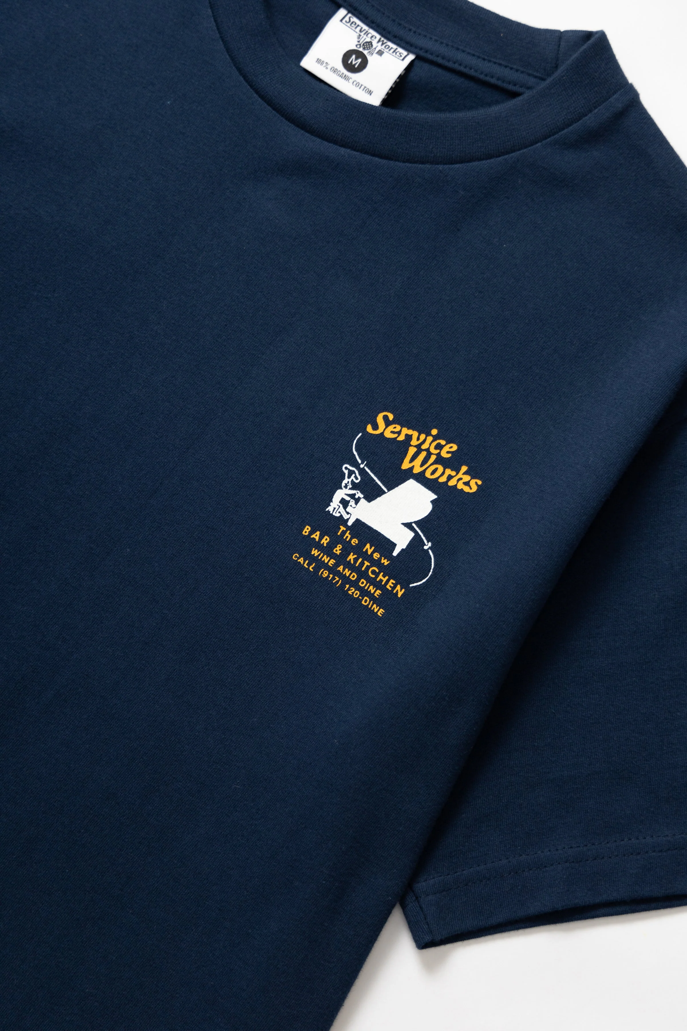 Service Works - Bar & Kitchen Tee - Navy - Image 4