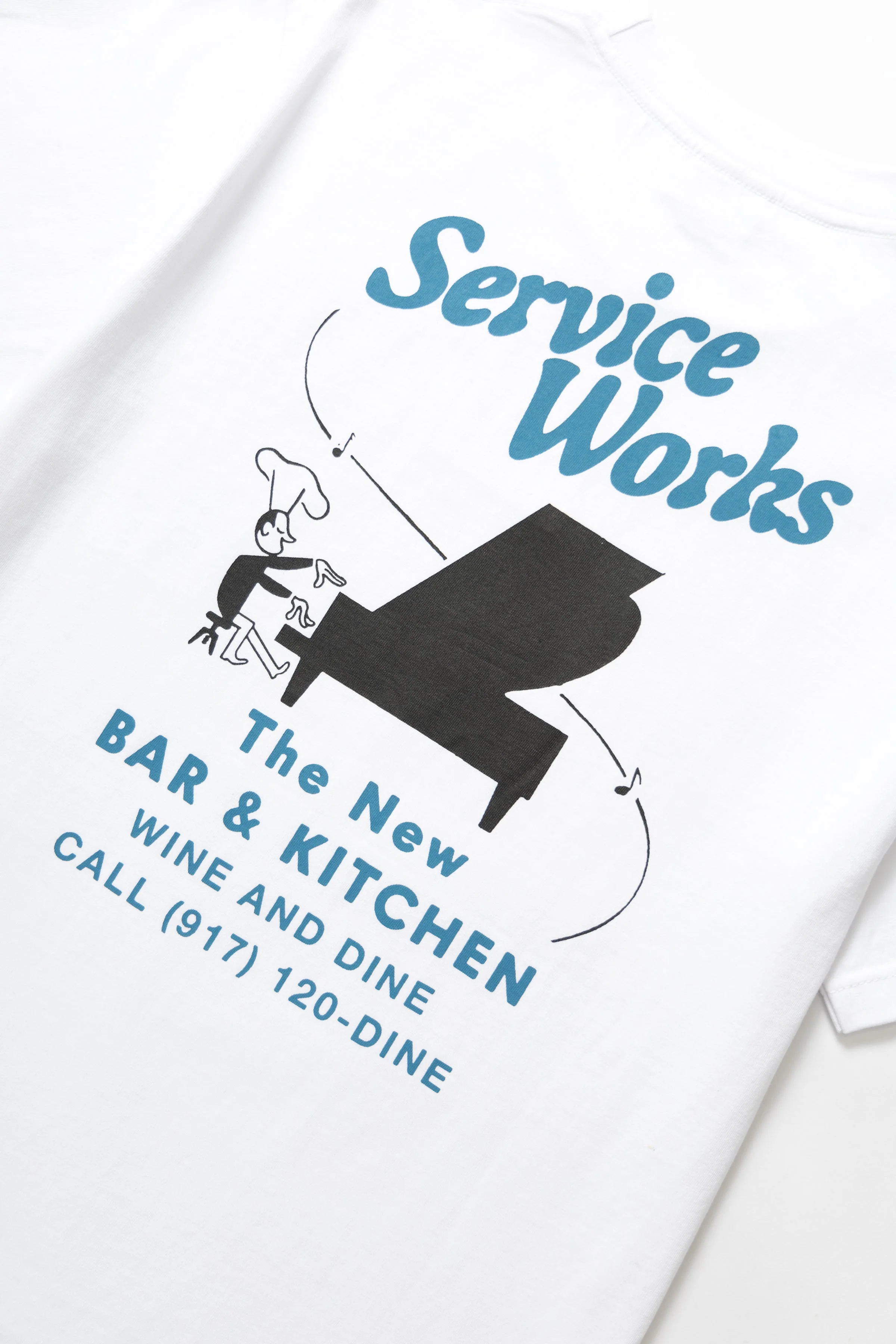 Service Works - Bar & Kitchen Tee - White - Image 4