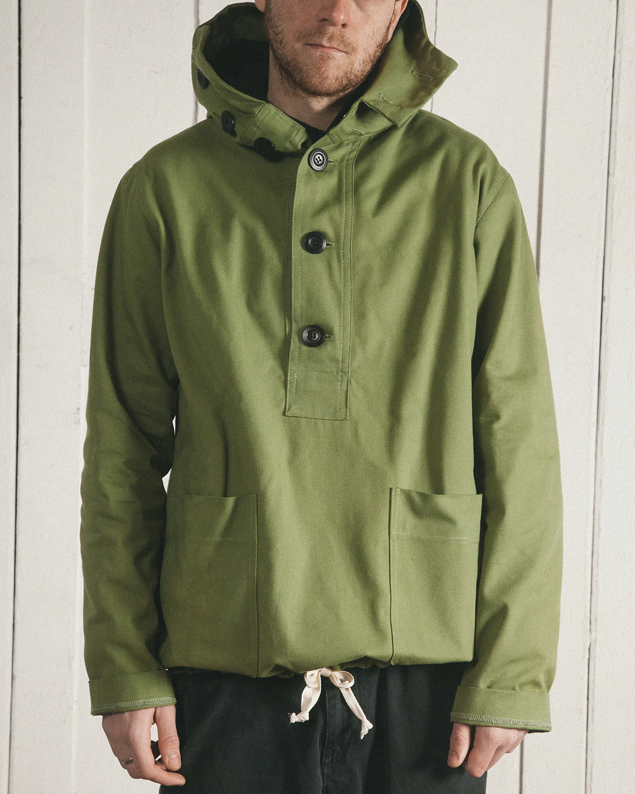 Blacksmith - 001 Canvas Smock - Olive - Image 8