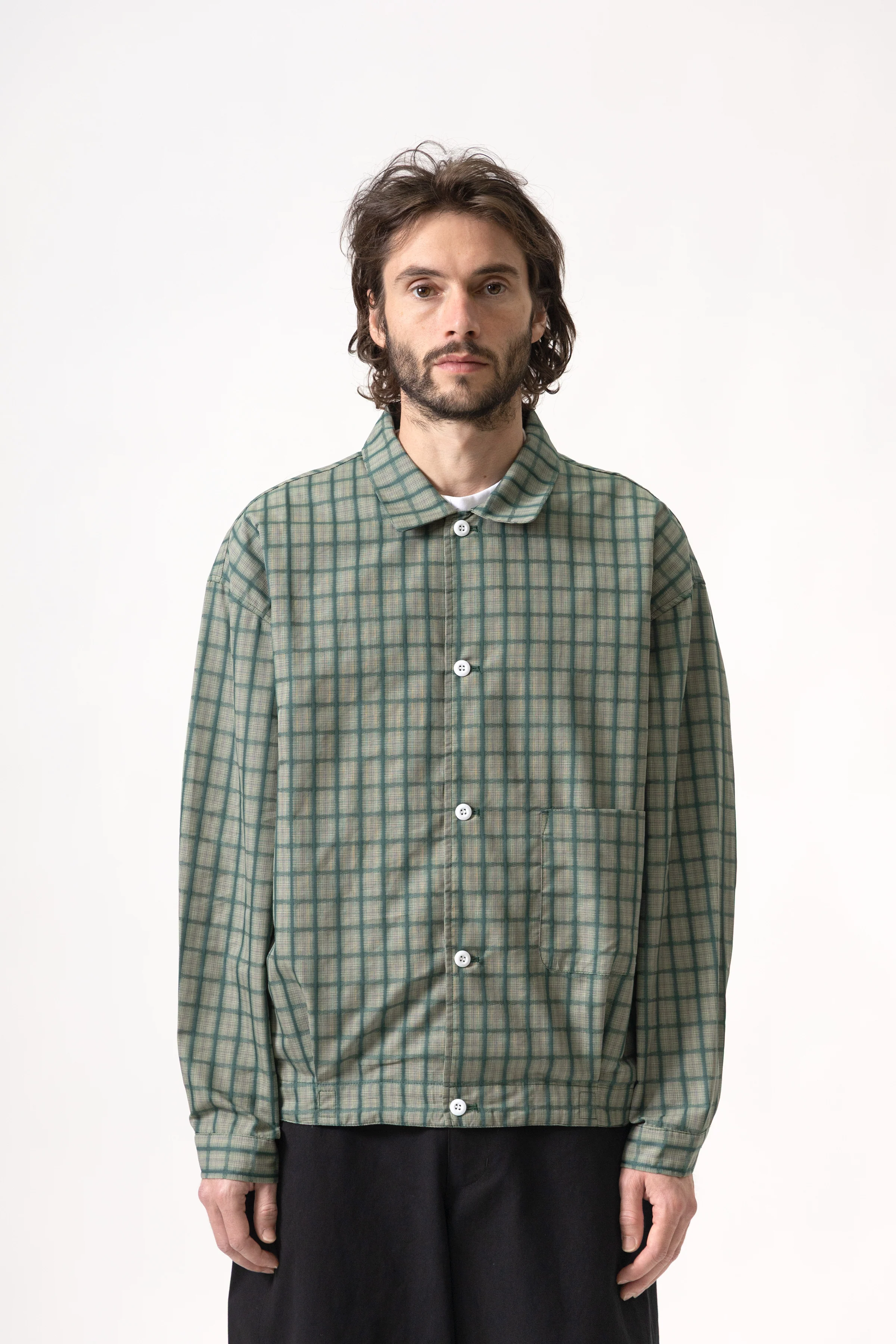 Blacksmith - 50's Blouson - Green Check - Image 2