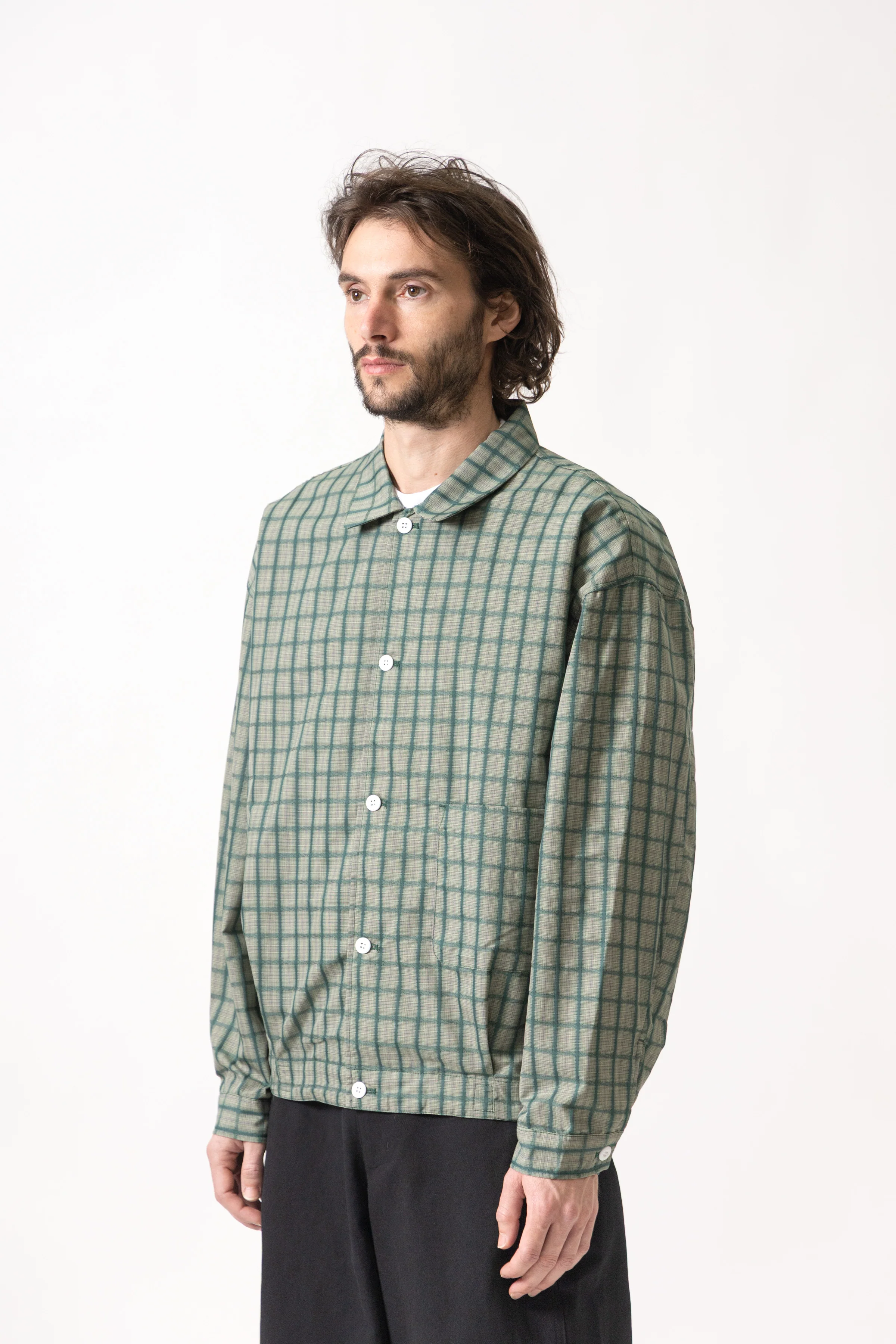 Blacksmith - 50's Blouson - Green Check - Image 3
