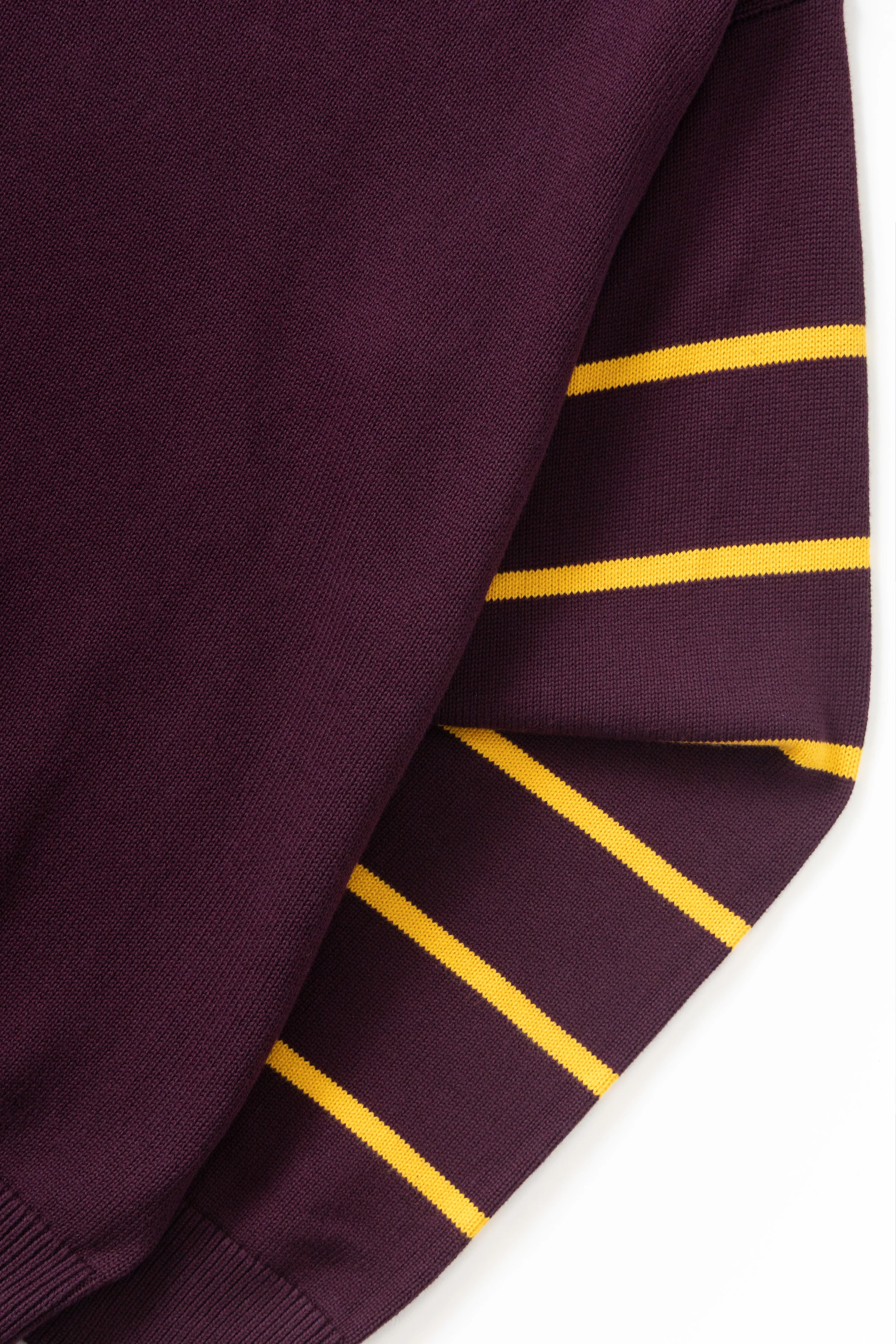Blacksmith - Banded Sleeve Sweater - Maroon - Image 5