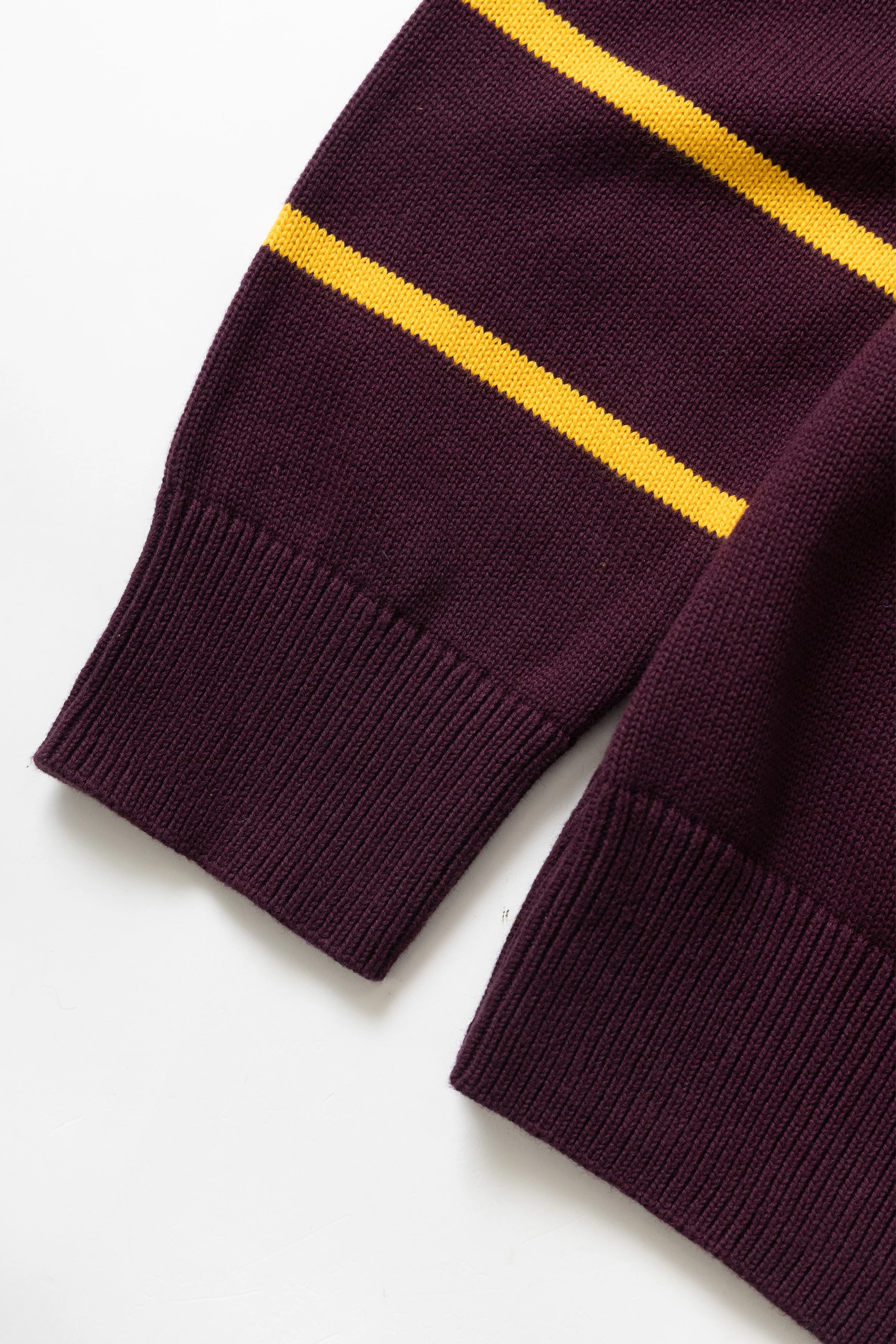 Blacksmith - Banded Sleeve Sweater - Maroon - Image 9