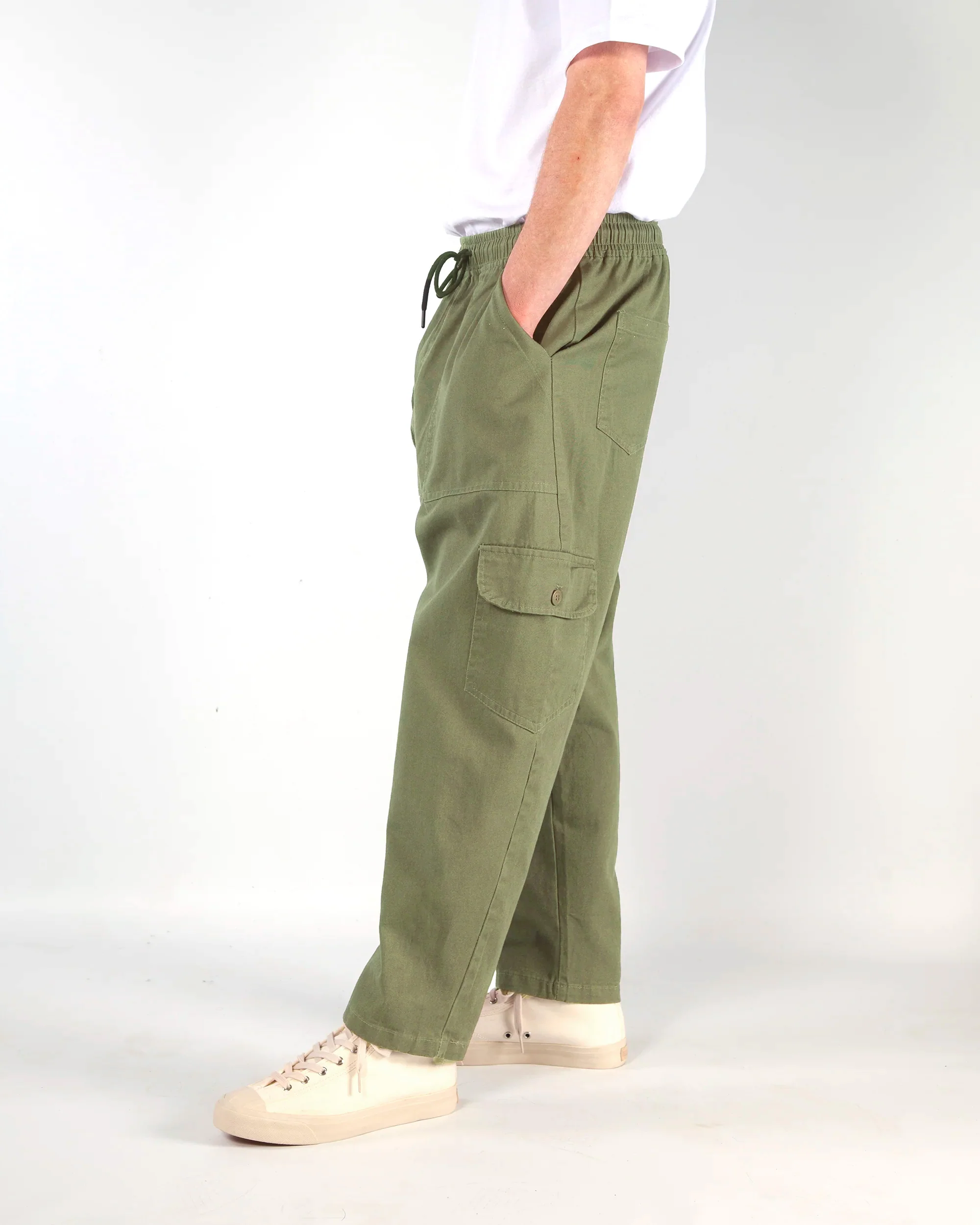 Blacksmith - Beach Cargo Pants - Olive - Image 2