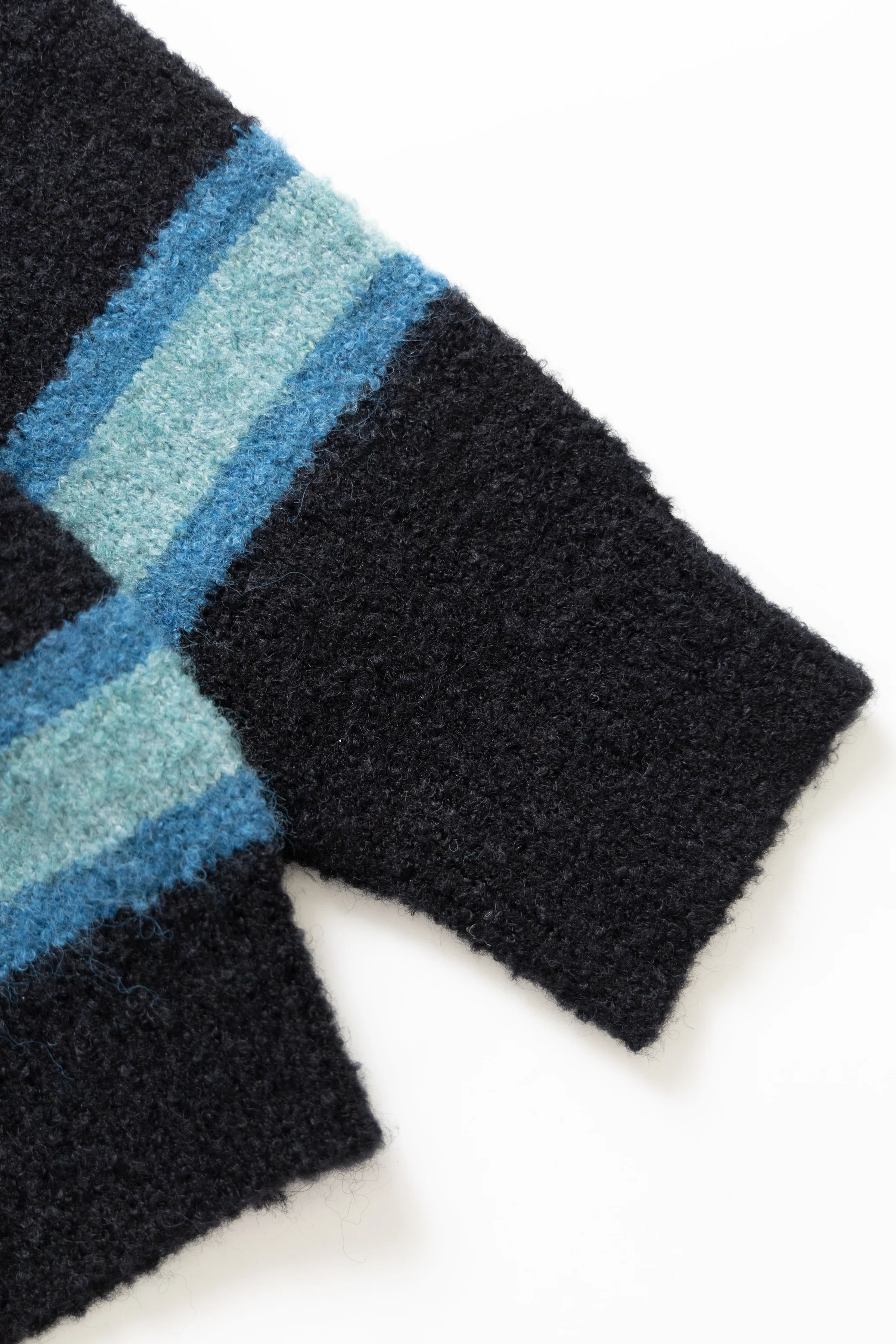 Blacksmith - Boucle Striped Sweater - Black - Image 4