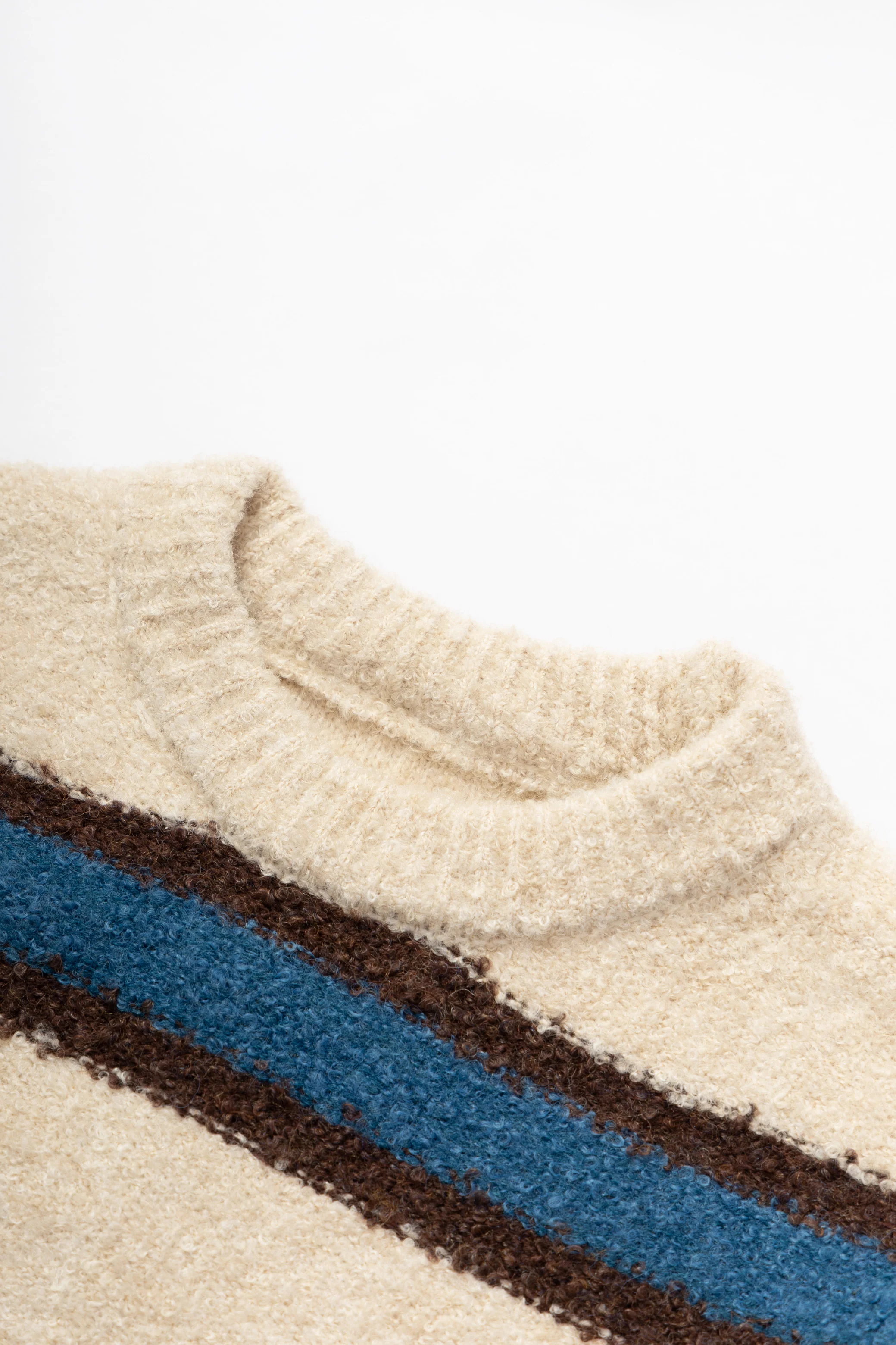 Blacksmith - Boucle Striped Sweater - Natural - Image 2