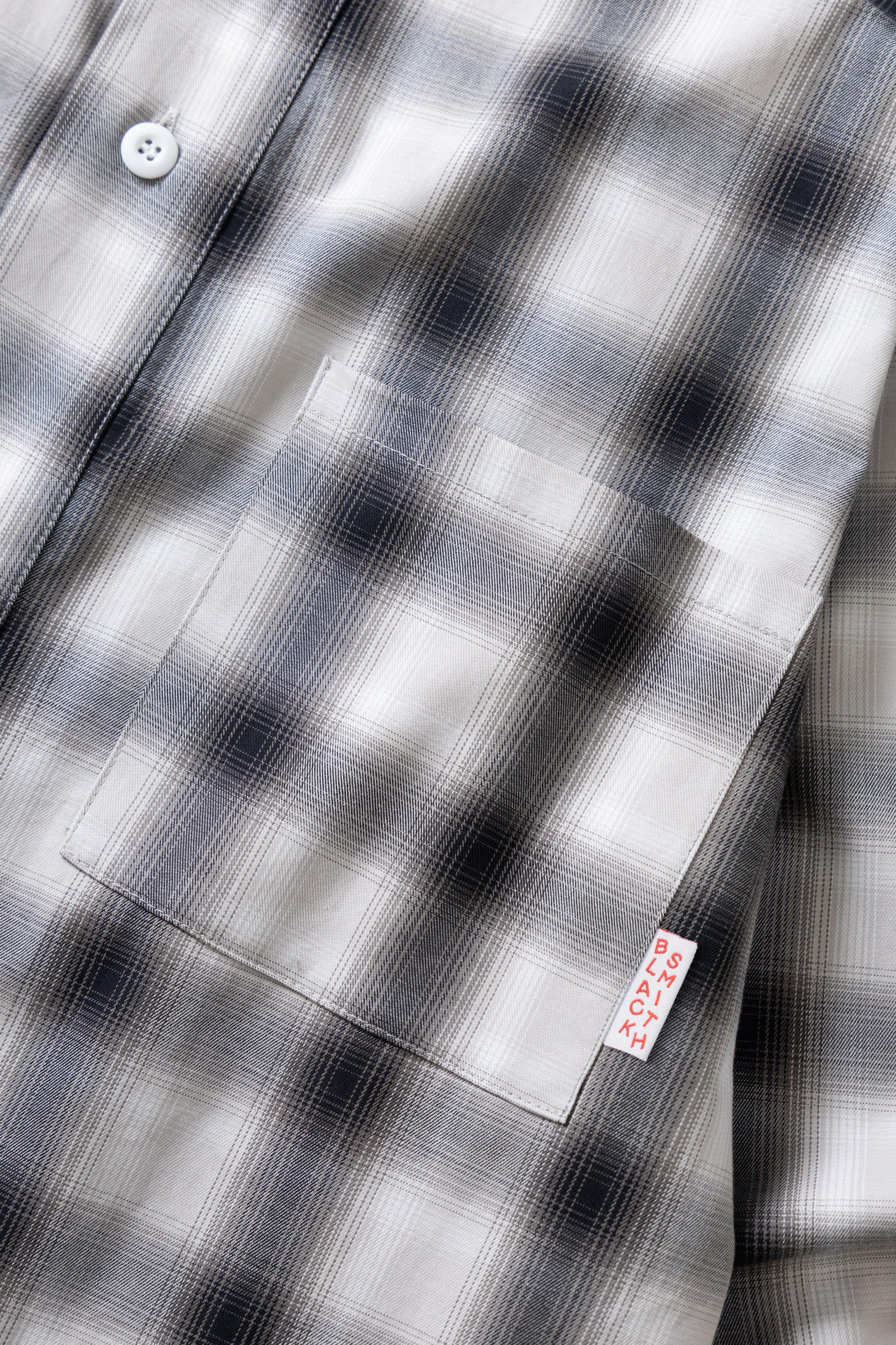 Blacksmith - 'Boxford' Utility Shirt - Black Check - Image 6