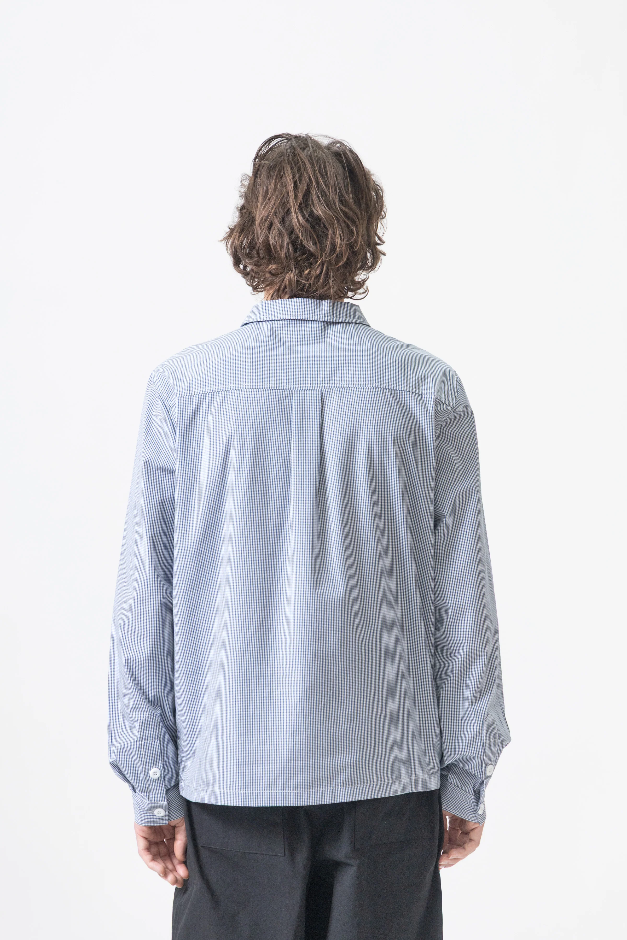 Blacksmith - 'Boxford' Utility Shirt - Blue Check - Image 4