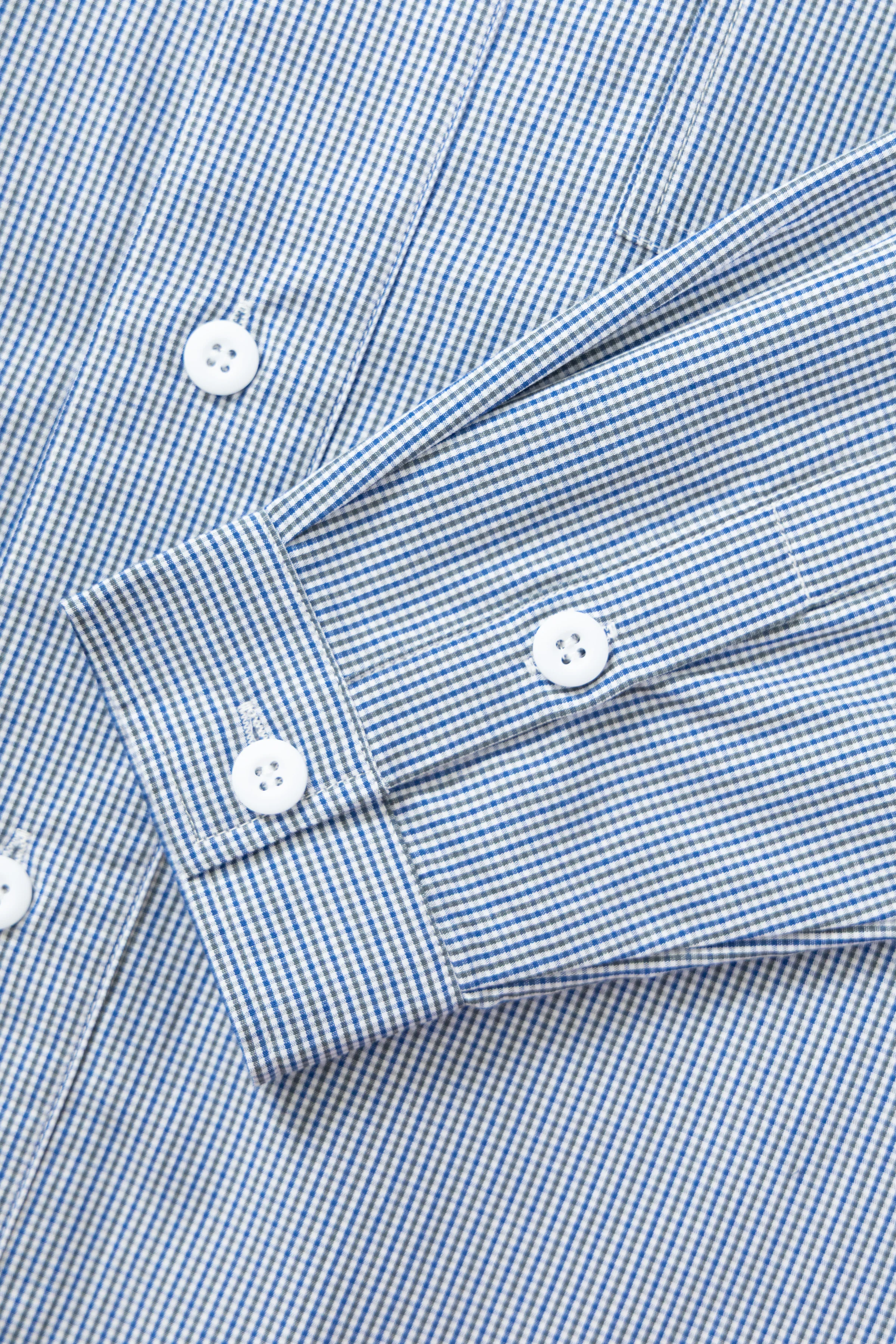 Blacksmith - 'Boxford' Utility Shirt - Blue Check - Image 6