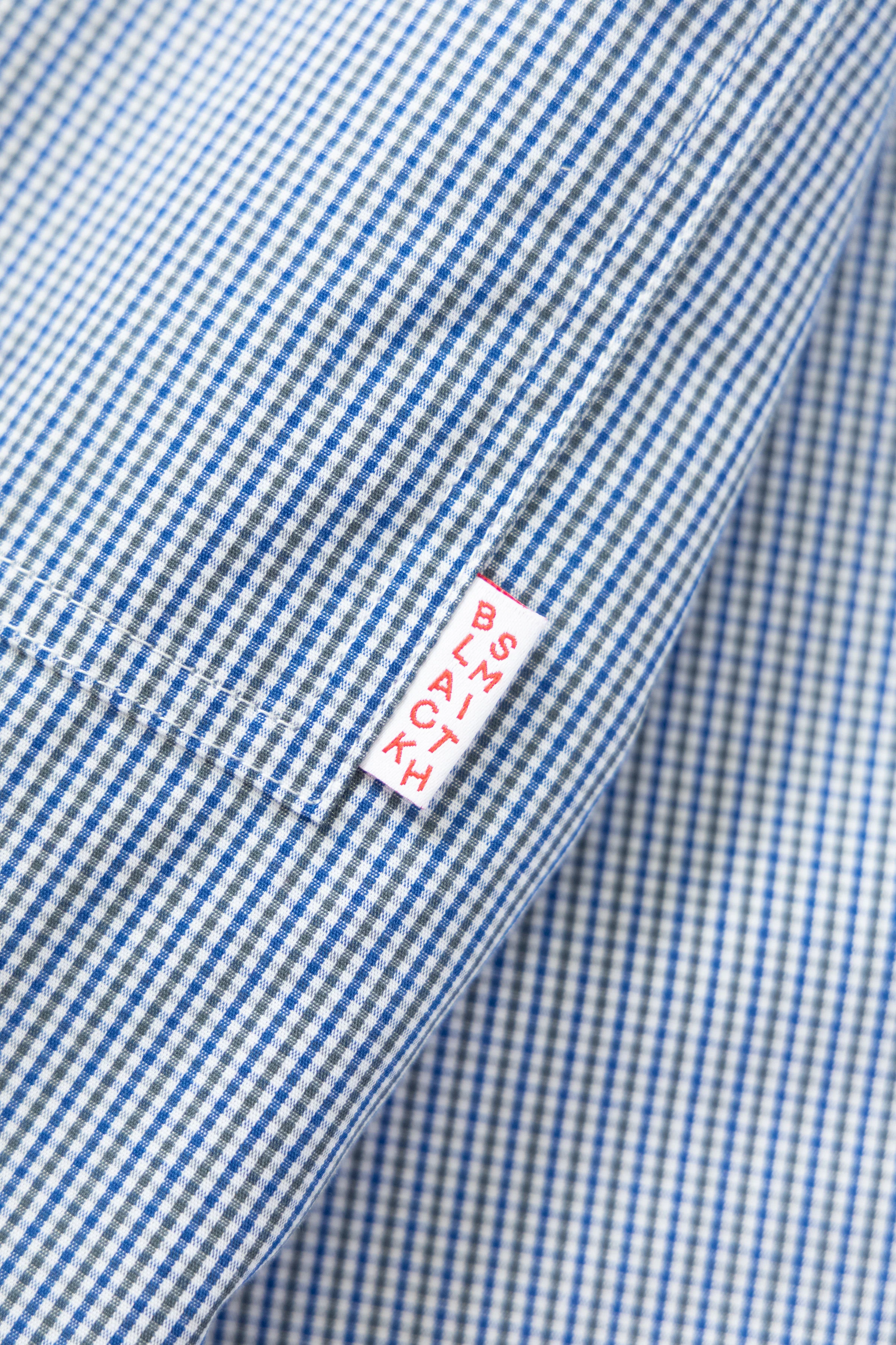 Blacksmith - 'Boxford' Utility Shirt - Blue Check - Image 7