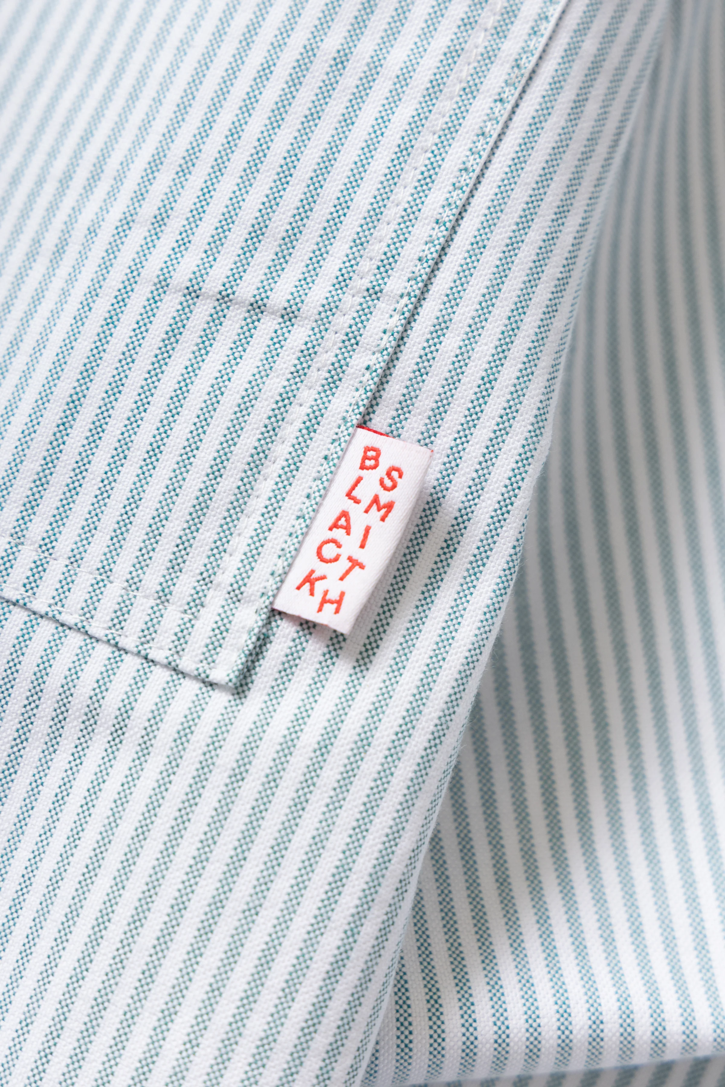 Blacksmith - 'Boxford' Utility Shirt - Green Stripe - Image 9