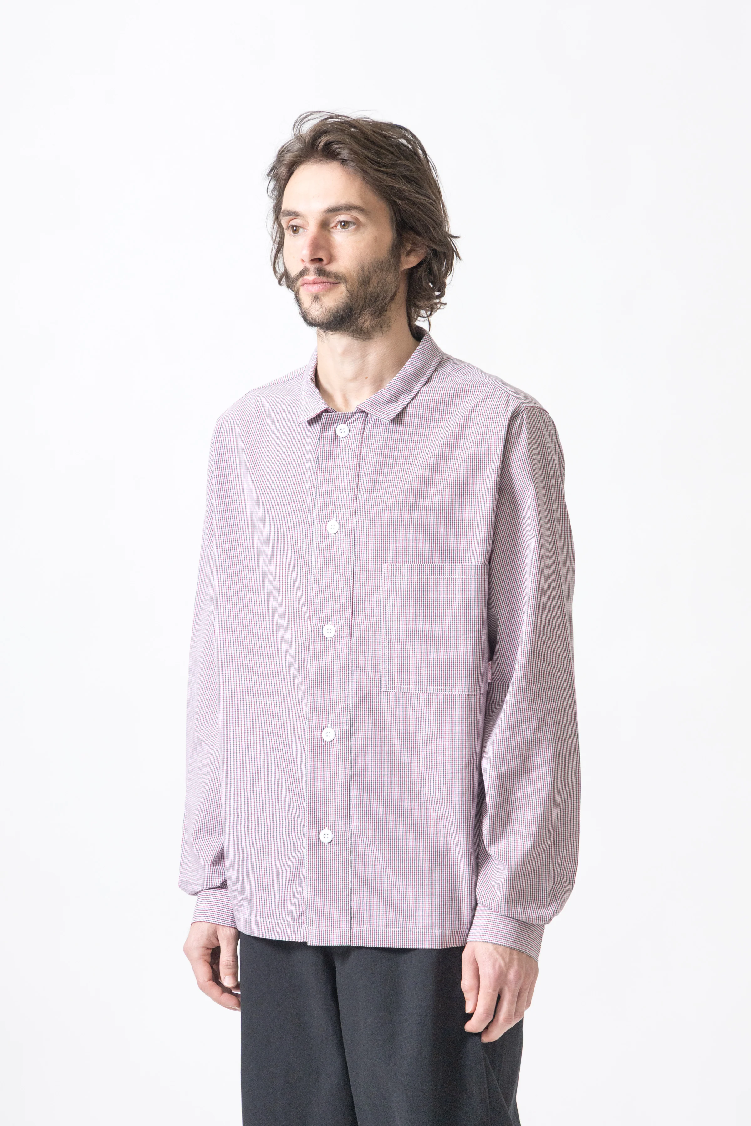 Blacksmith - 'Boxford' Utility Shirt - Red Check - Image 3