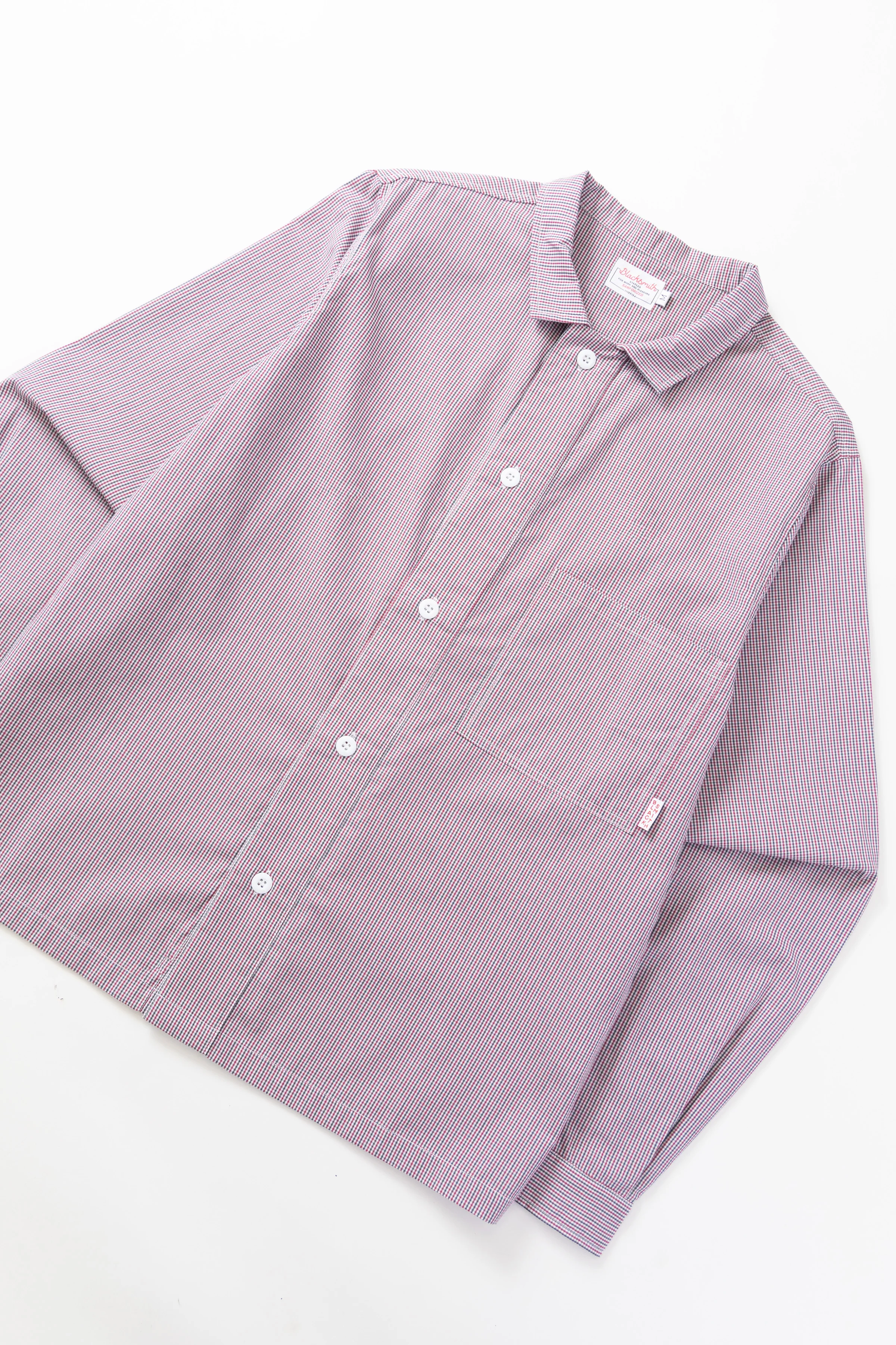 Blacksmith - 'Boxford' Utility Shirt - Red Check - Image 5