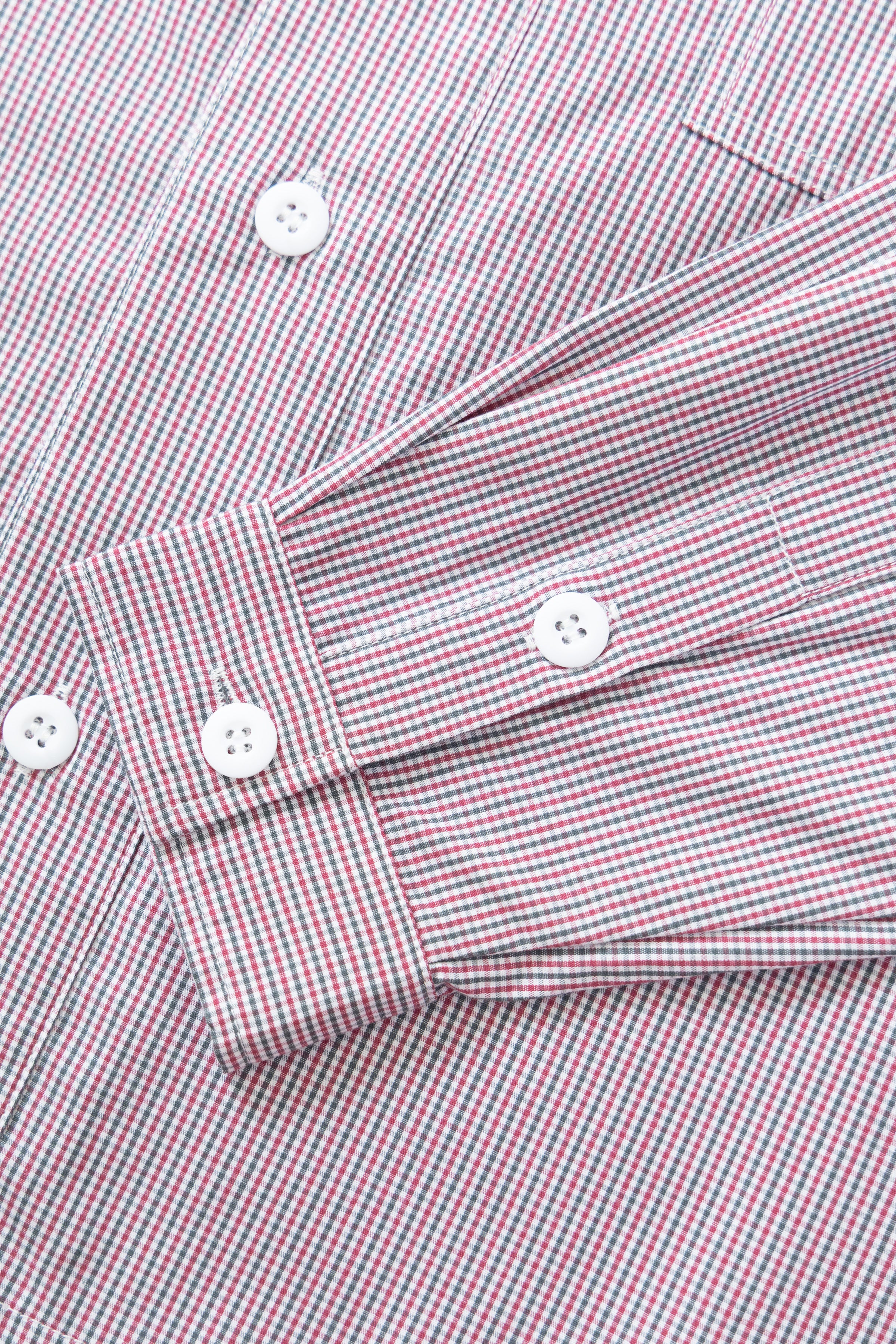 Blacksmith - 'Boxford' Utility Shirt - Red Check - Image 7