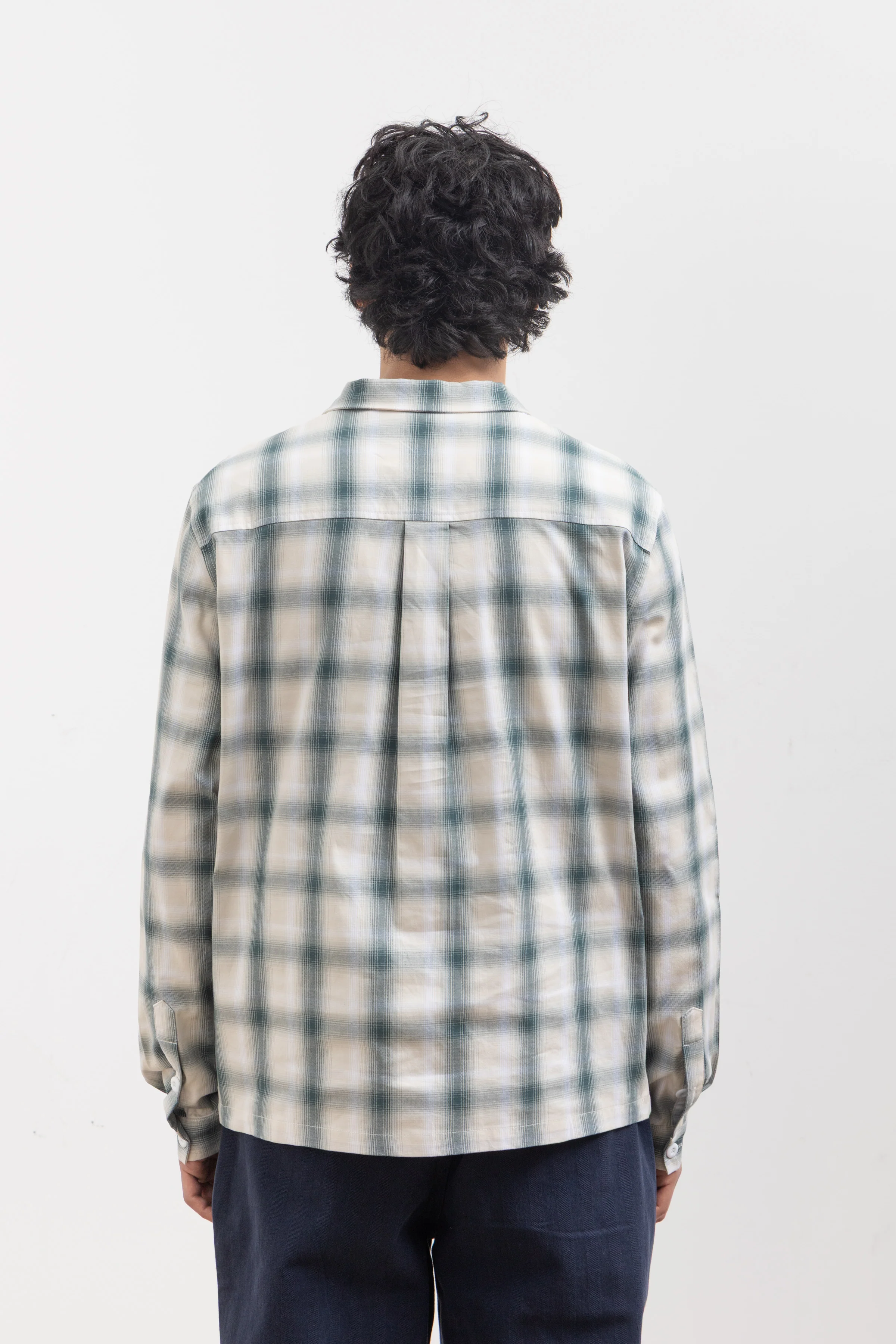 Blacksmith - 'Boxford' Utility Shirt - Teal Check - Image 4