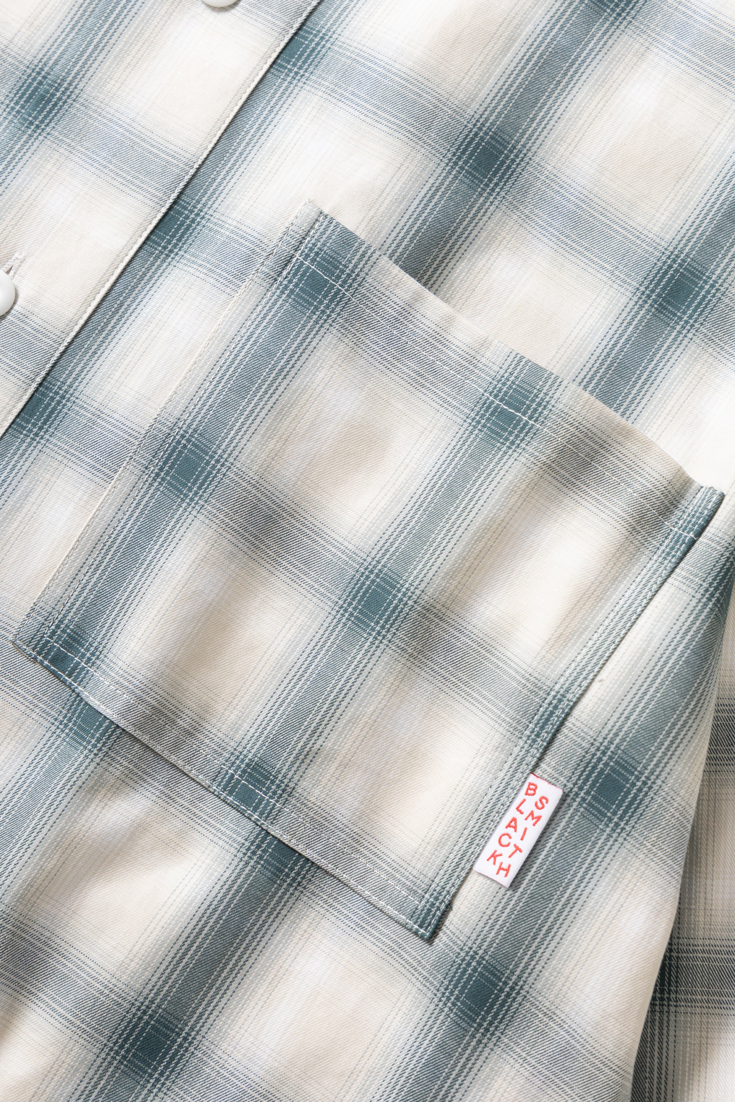 Blacksmith - 'Boxford' Utility Shirt - Teal Check - Image 6
