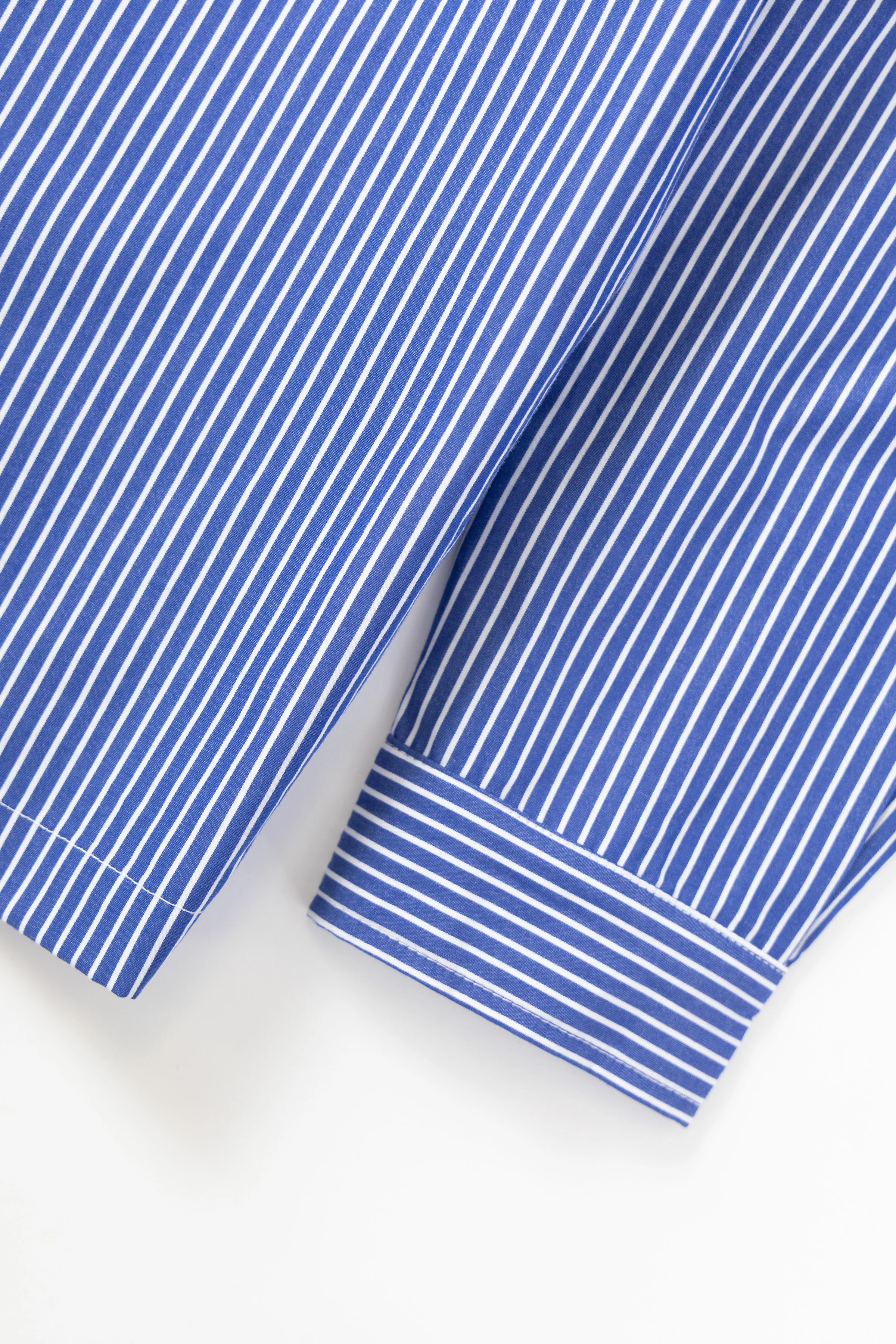 Blacksmith - 'Boxford' Utility Shirt - Thick Blue Stripe - Image 6