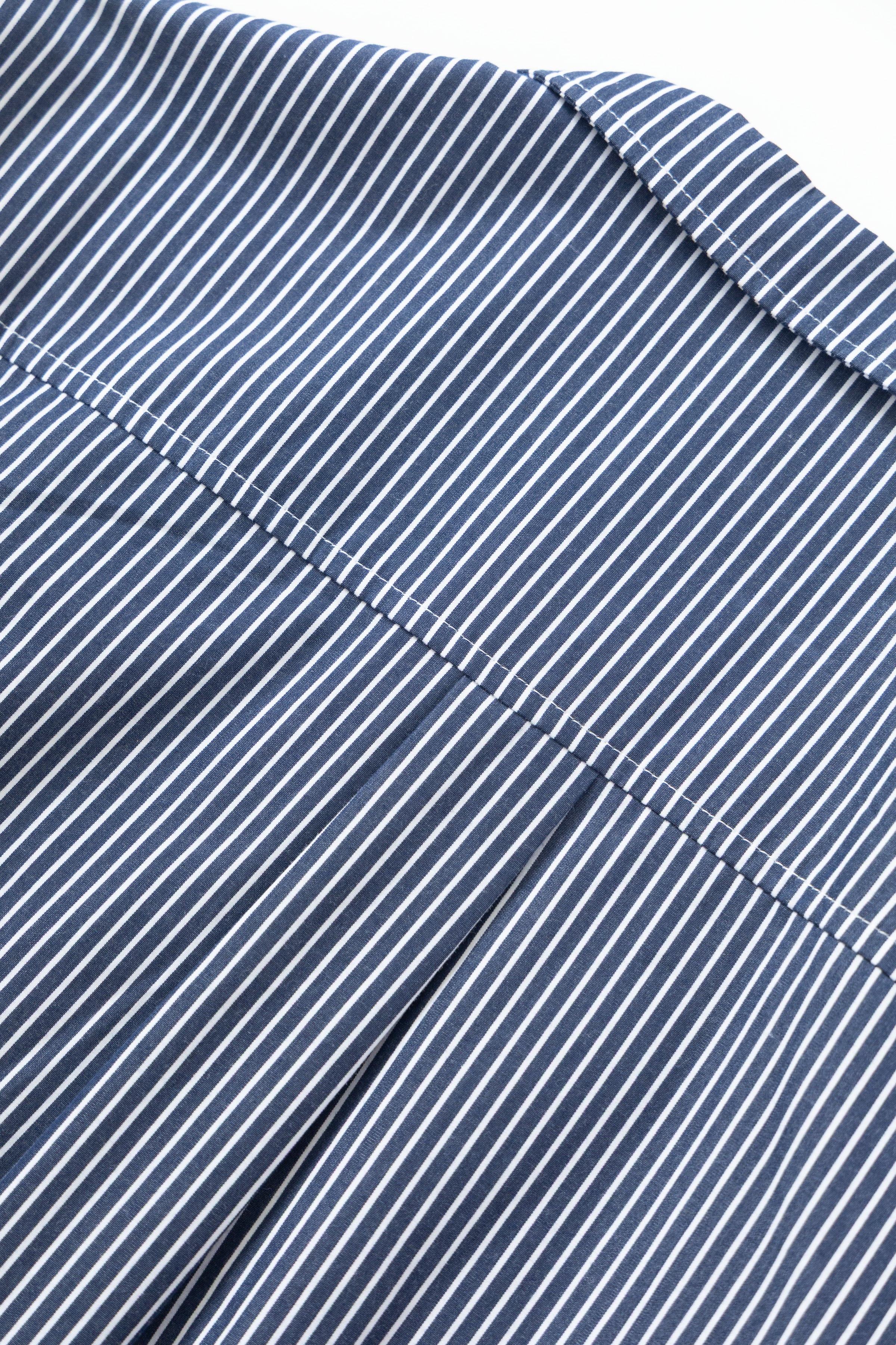 Blacksmith - 'Boxford' Utility Shirt - Thick Navy Stripe - Image 12