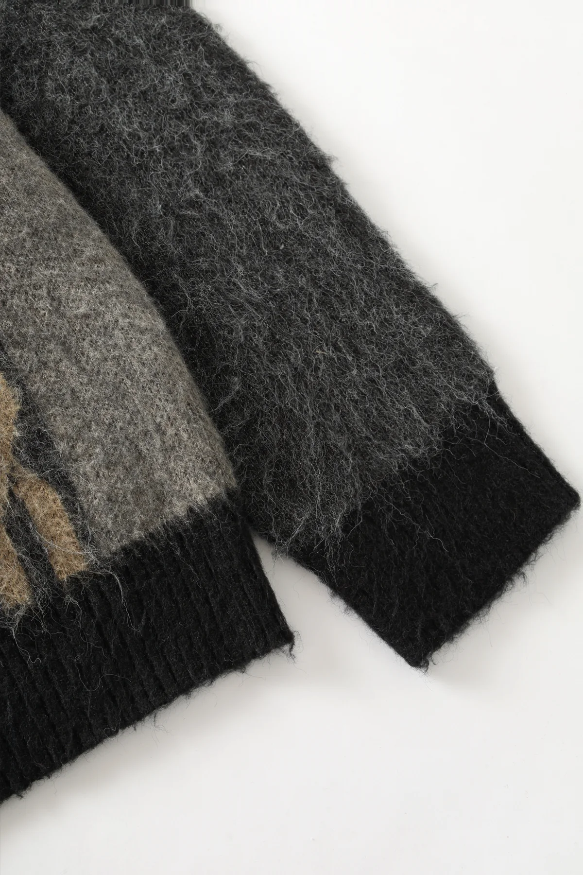 Blacksmith - Chainlink Mohair Cardigan - Grey - Image 5