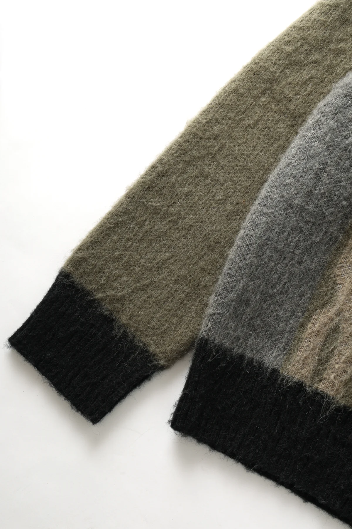 Blacksmith - Chainlink Mohair Cardigan - Olive - Image 5
