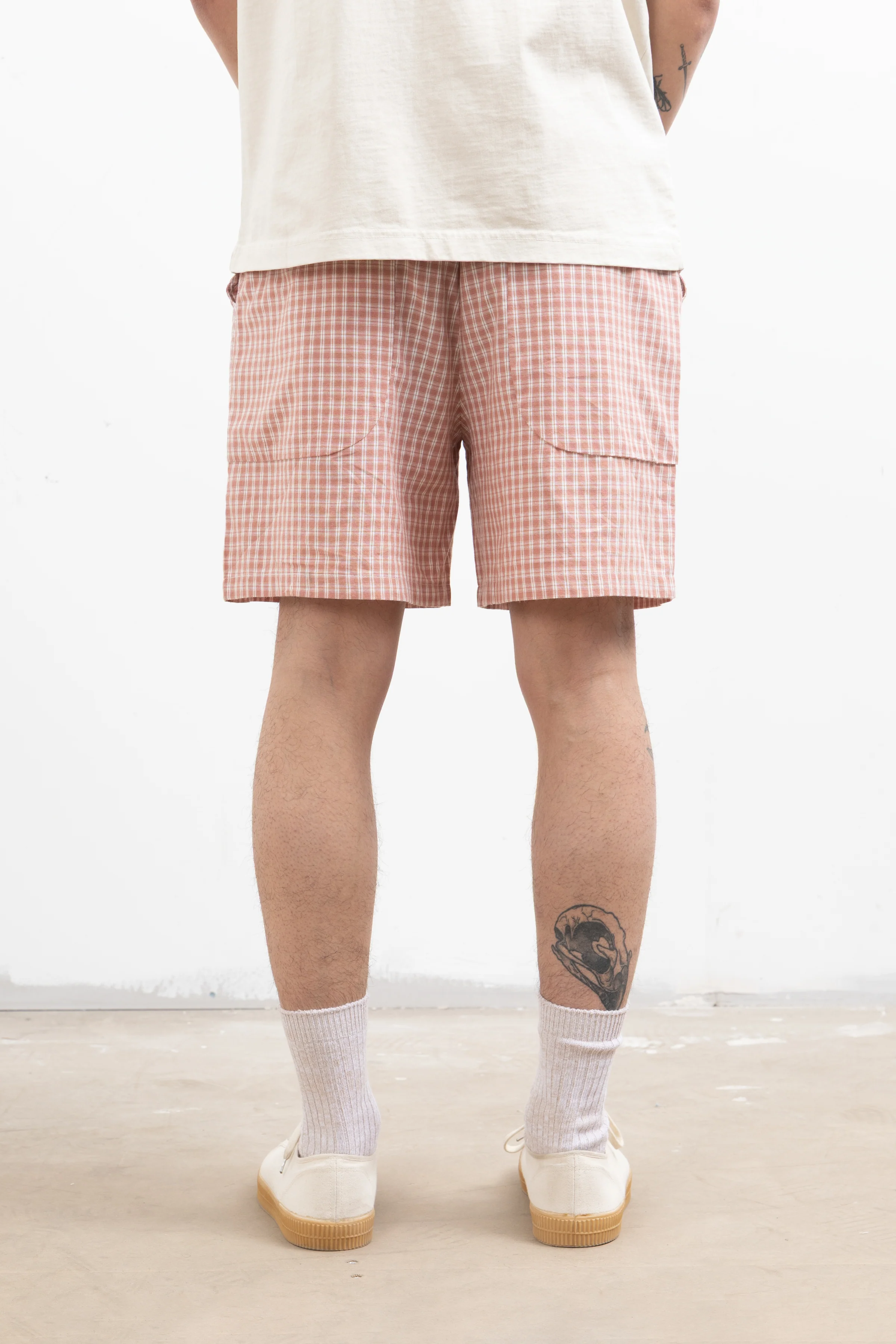 Blacksmith - Check Club Shorts - Red - Image 4
