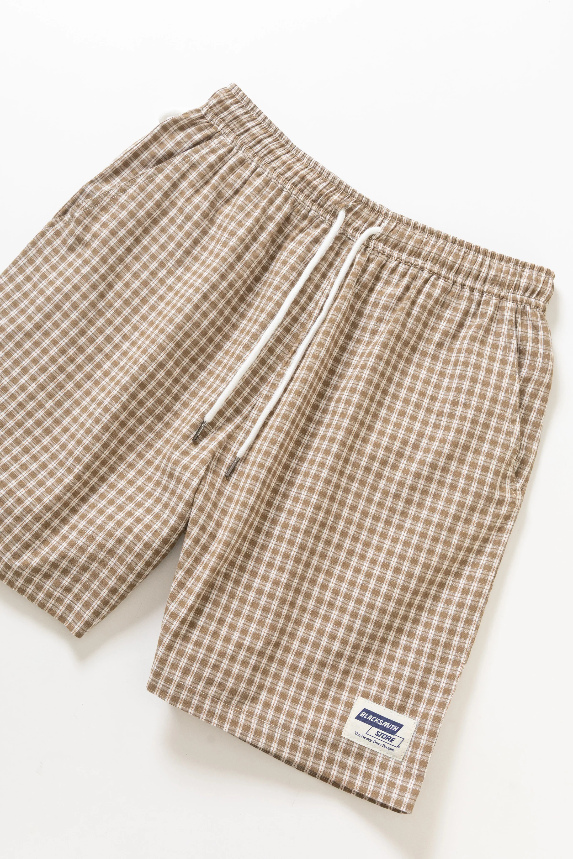 Blacksmith - Check Club Shorts - Tan - Image 5