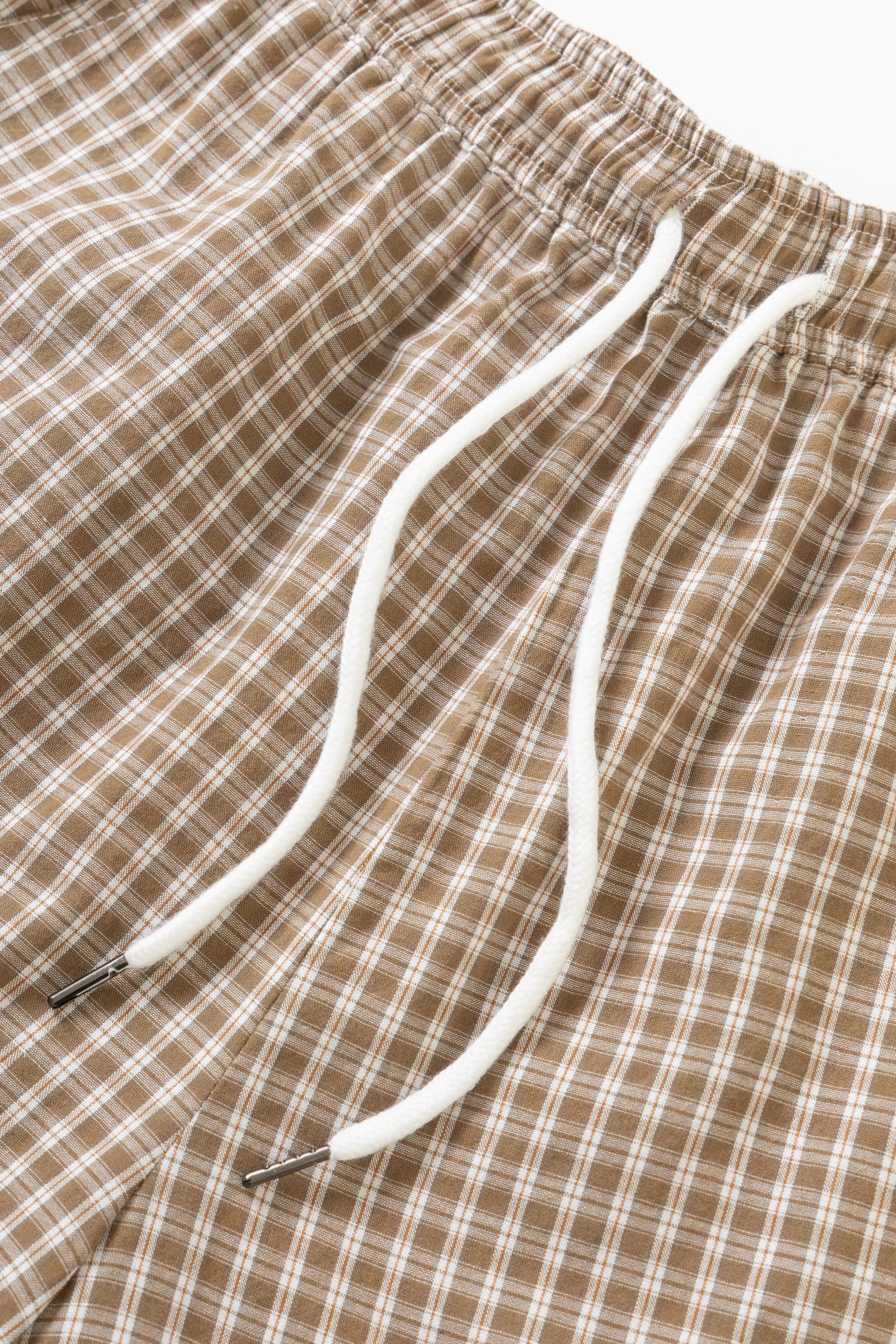 Blacksmith - Check Club Shorts - Tan - Image 7
