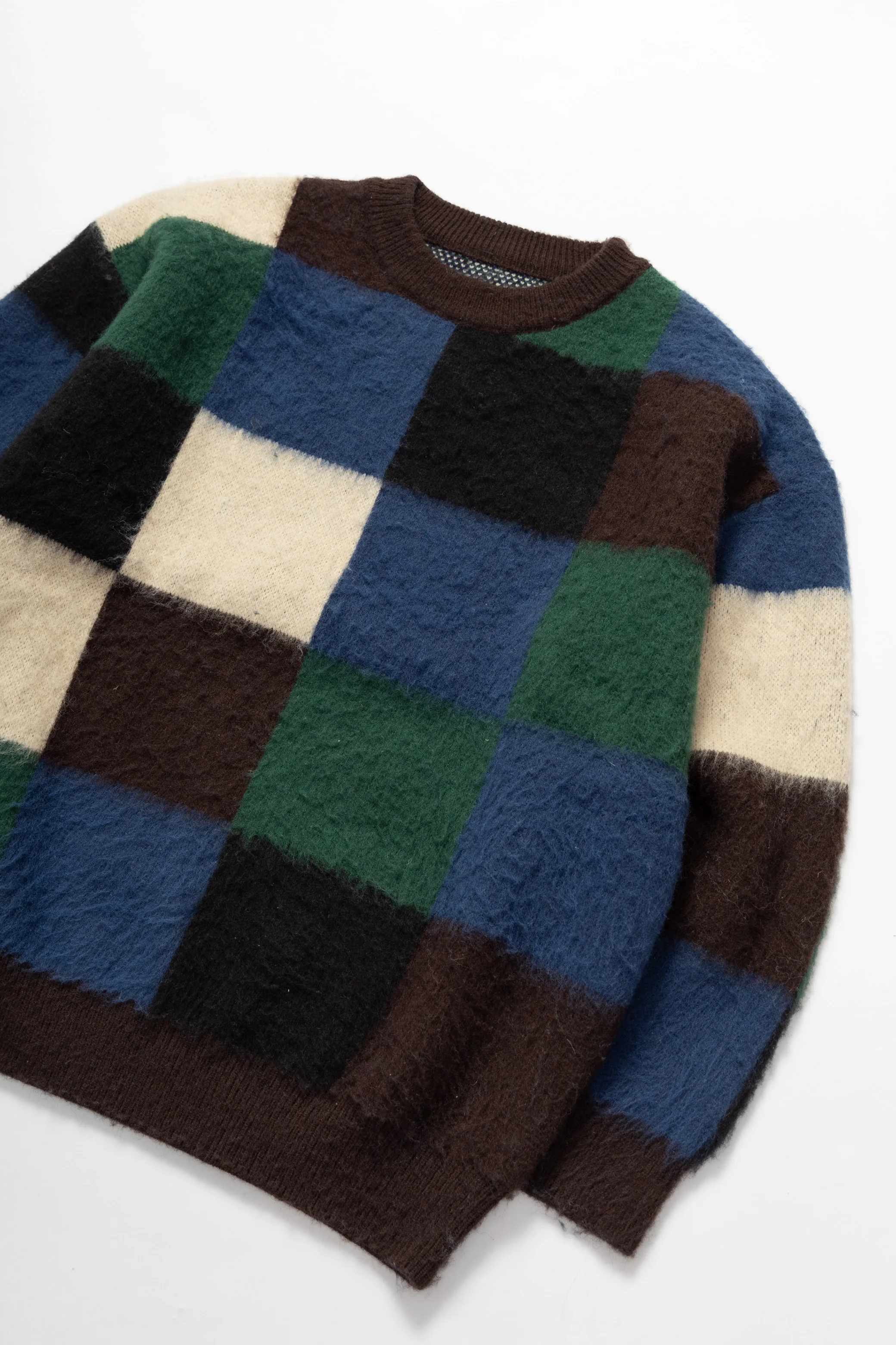 Blacksmith - Checkerboard Sweater - Brown - Image 3