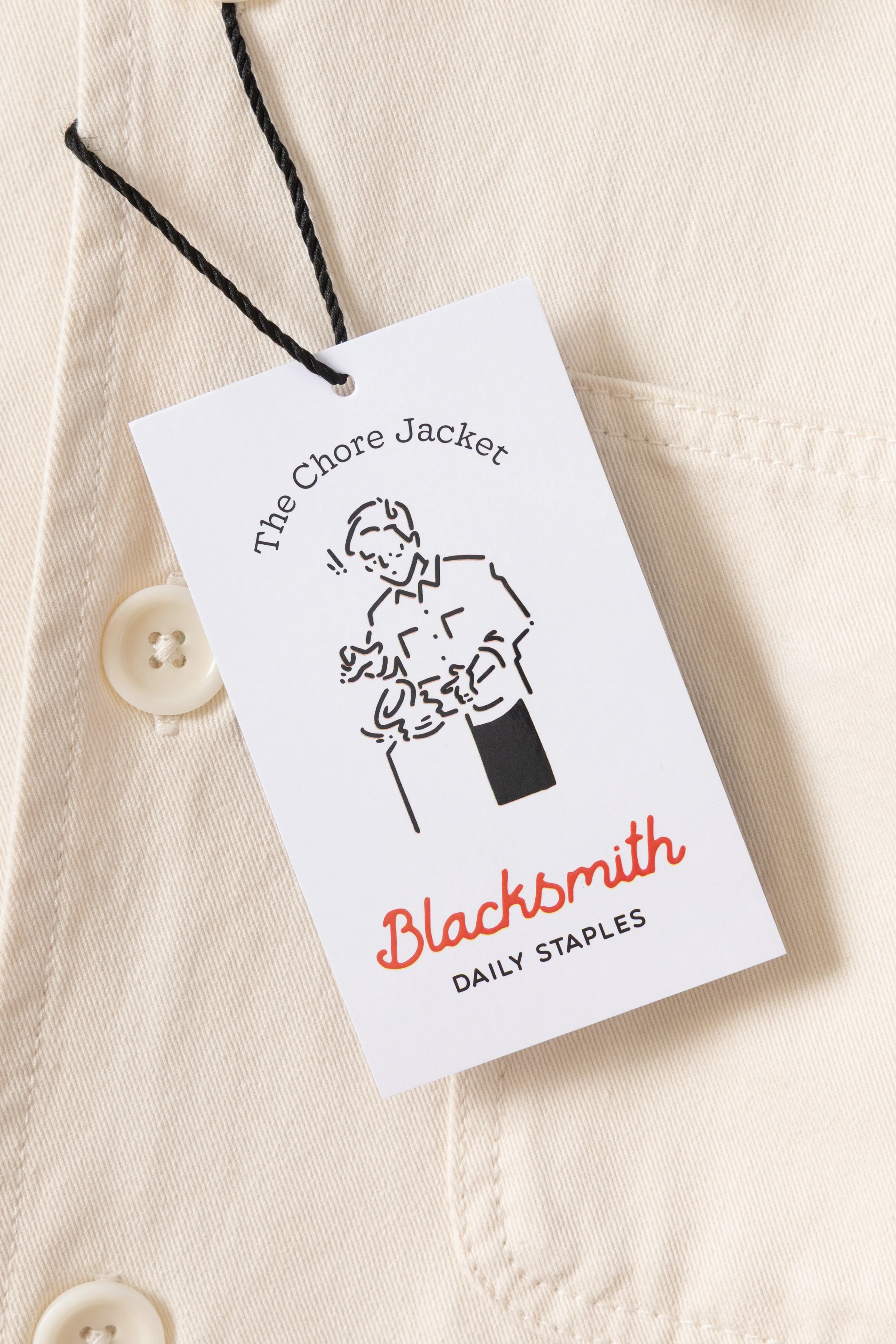 Blacksmith - Chore Jacket - Ecru - Image 10