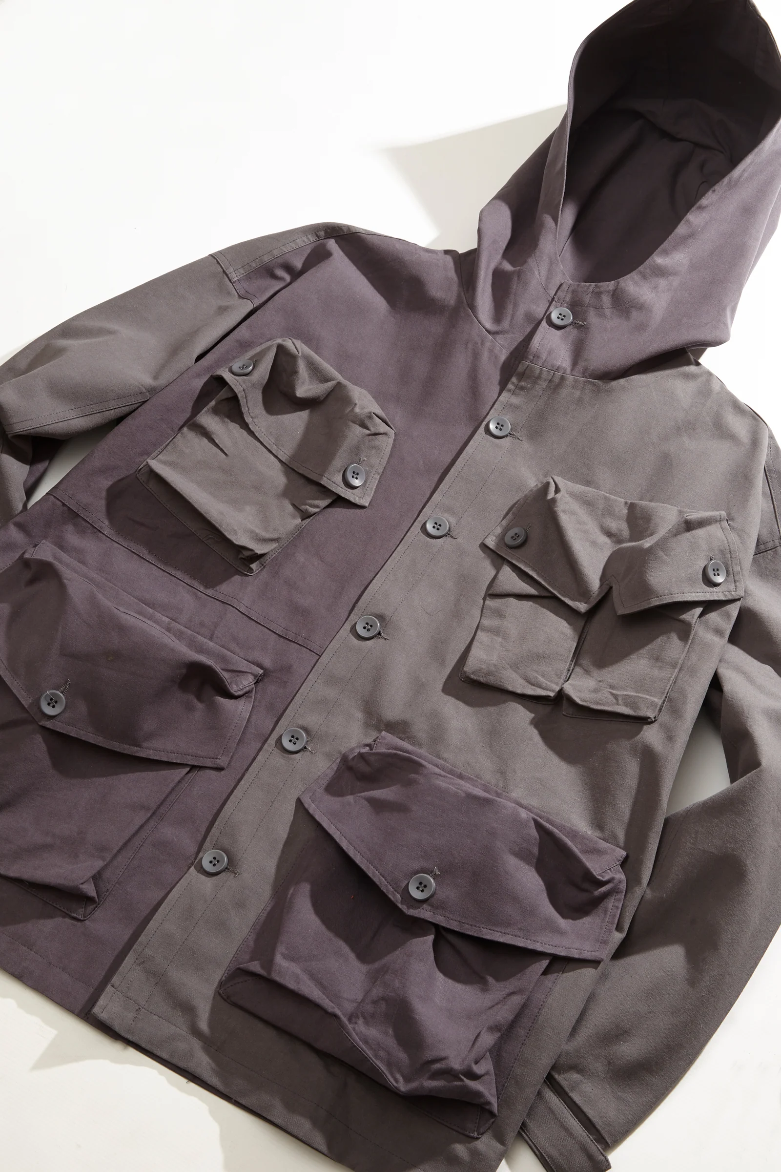 Blacksmith - Contrast Gunner Anorak - Plum/Graphite - Image 2