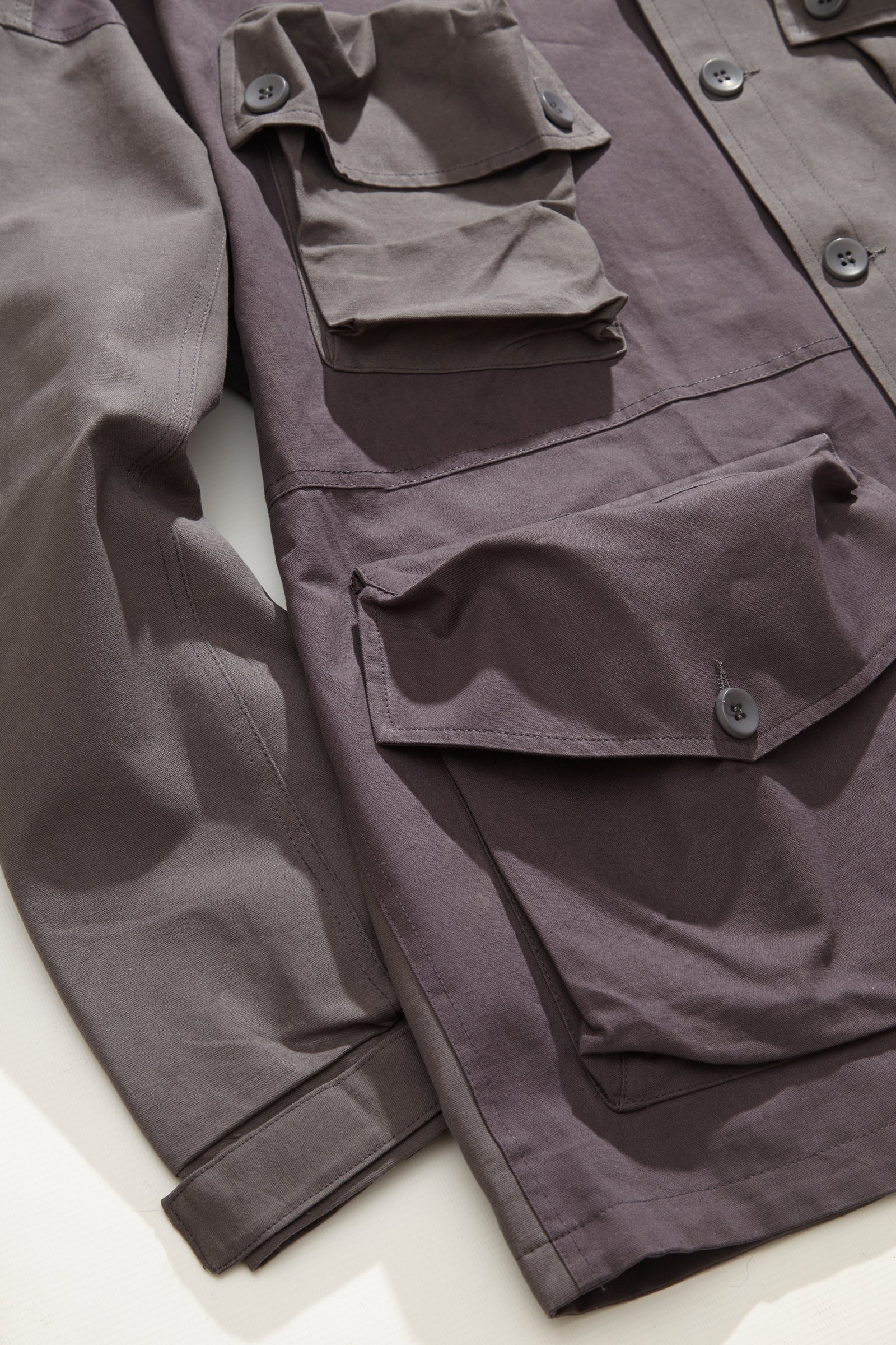 Blacksmith - Contrast Gunner Anorak - Plum/Graphite - Image 5