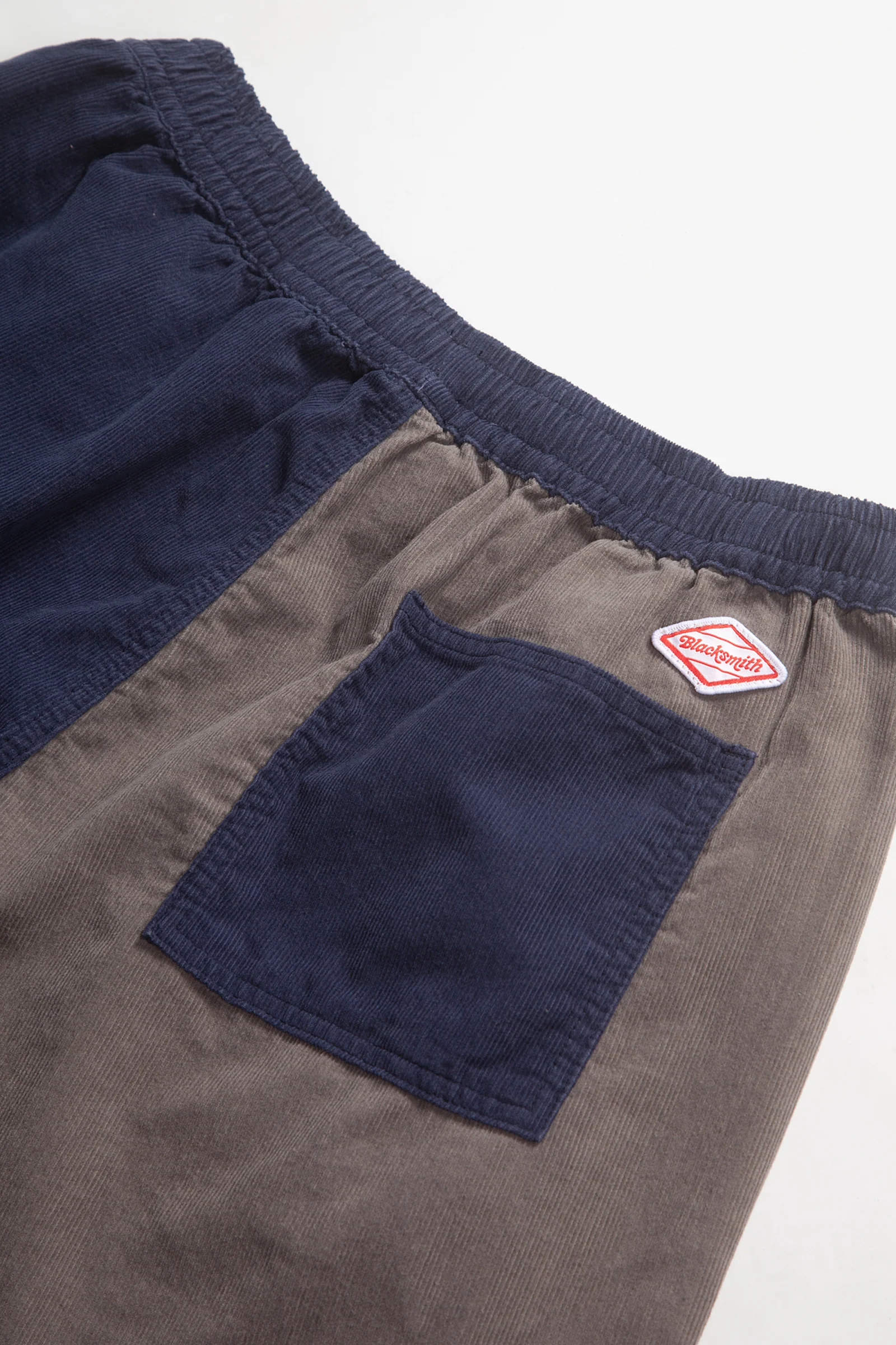 Blacksmith - Corduroy Easy Shorts - Navy/Grey - Image 5