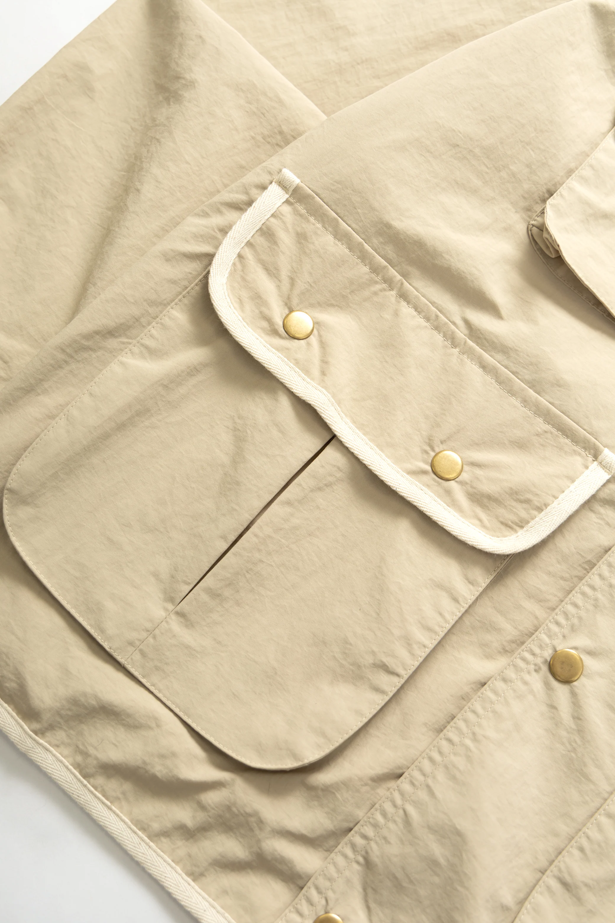 Blacksmith - Crinkle Hunter Jacket - Beige - Image 4
