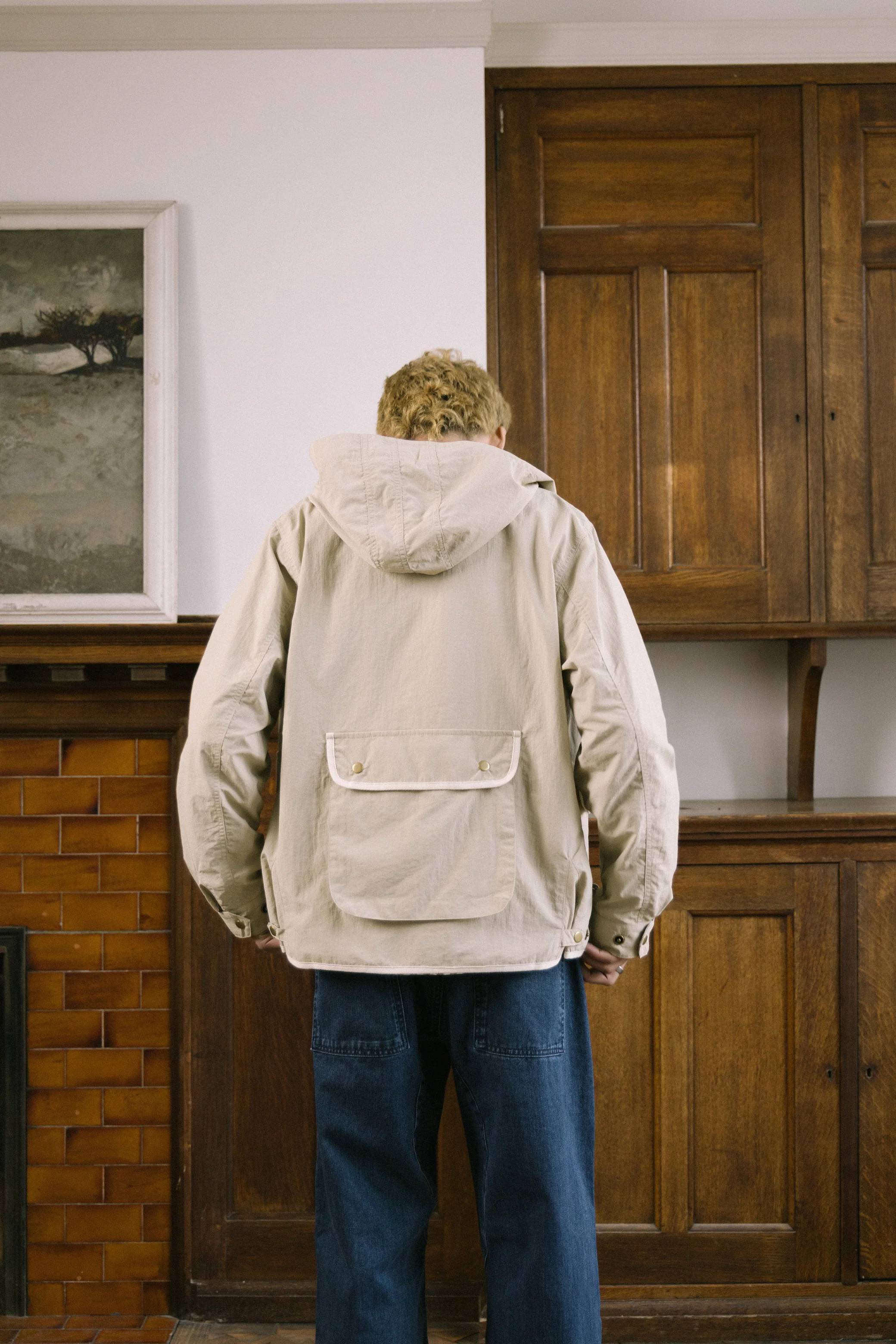 Blacksmith - Crinkle Hunter Jacket - Beige - Image 9