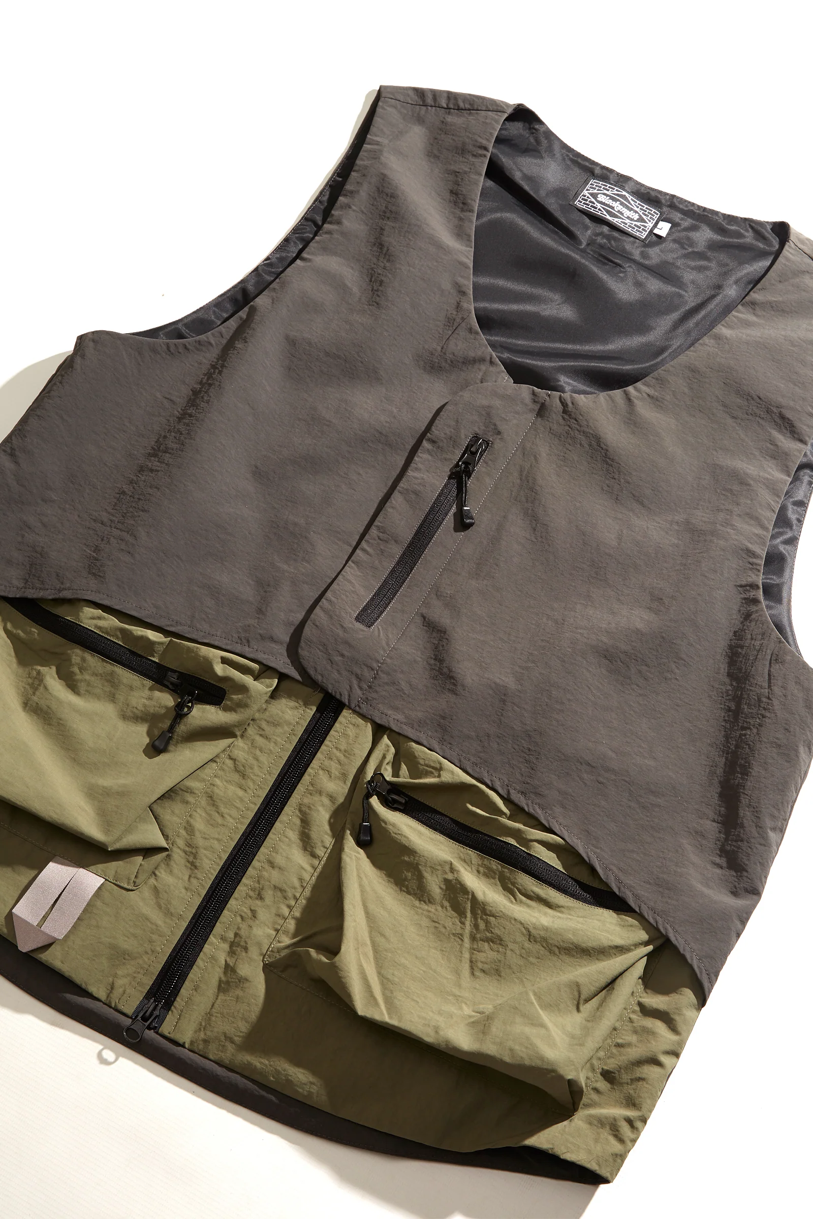 Blacksmith - Crinkle Nylon Vest - Jungle - Image 2
