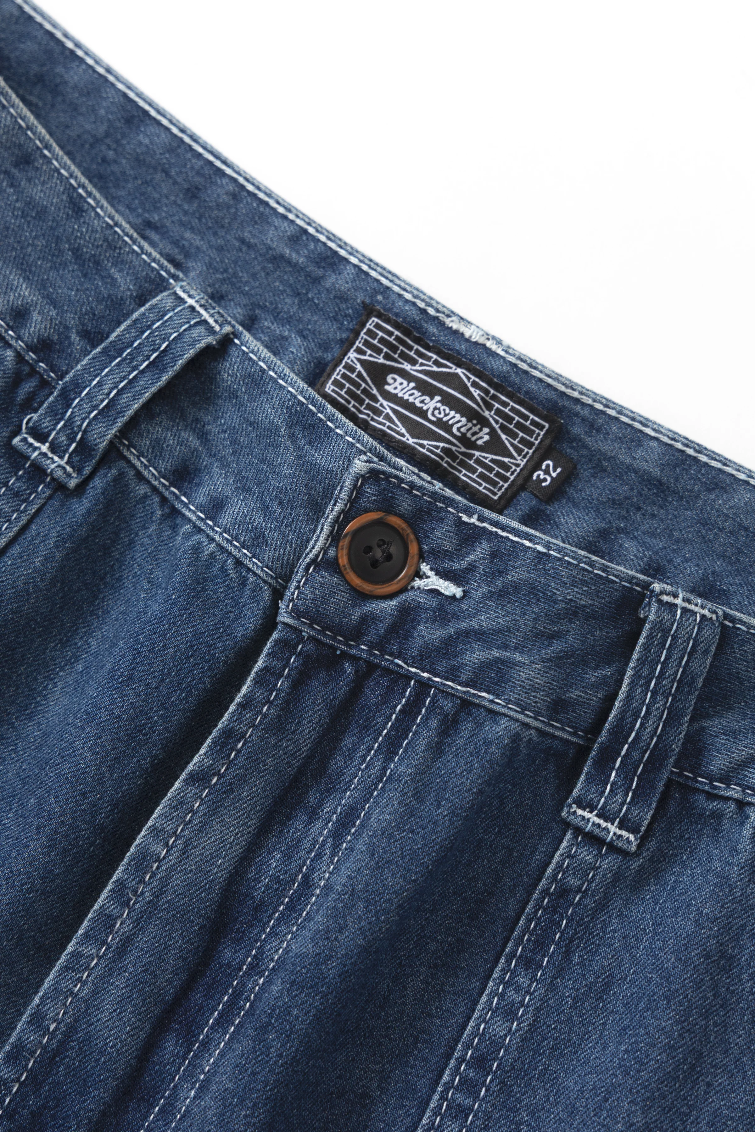 Blacksmith - Denim Fatigue Pants - Indigo - Image 6