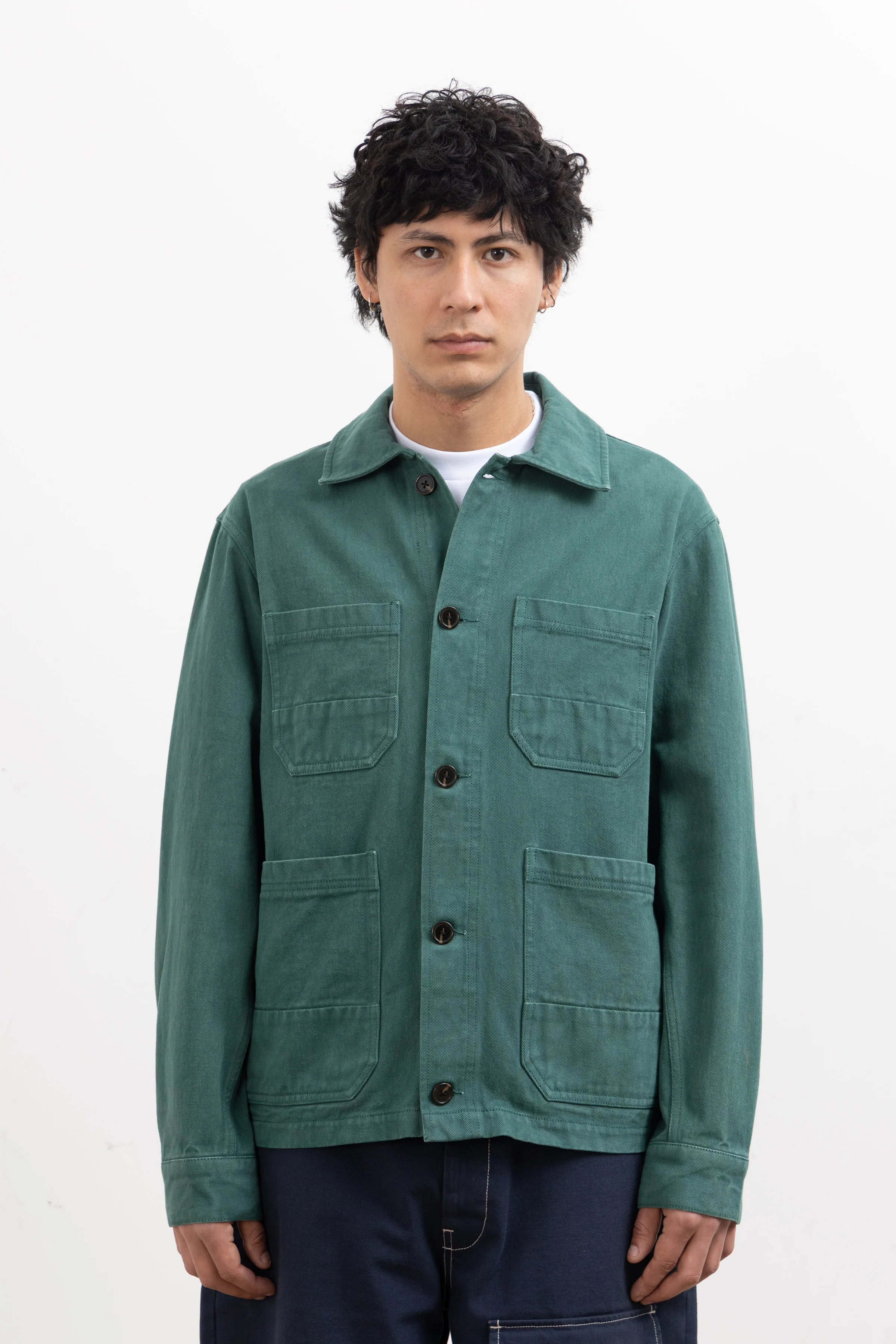 Blacksmith - Four Pocket Work Jacket - Evergreen - Image 2