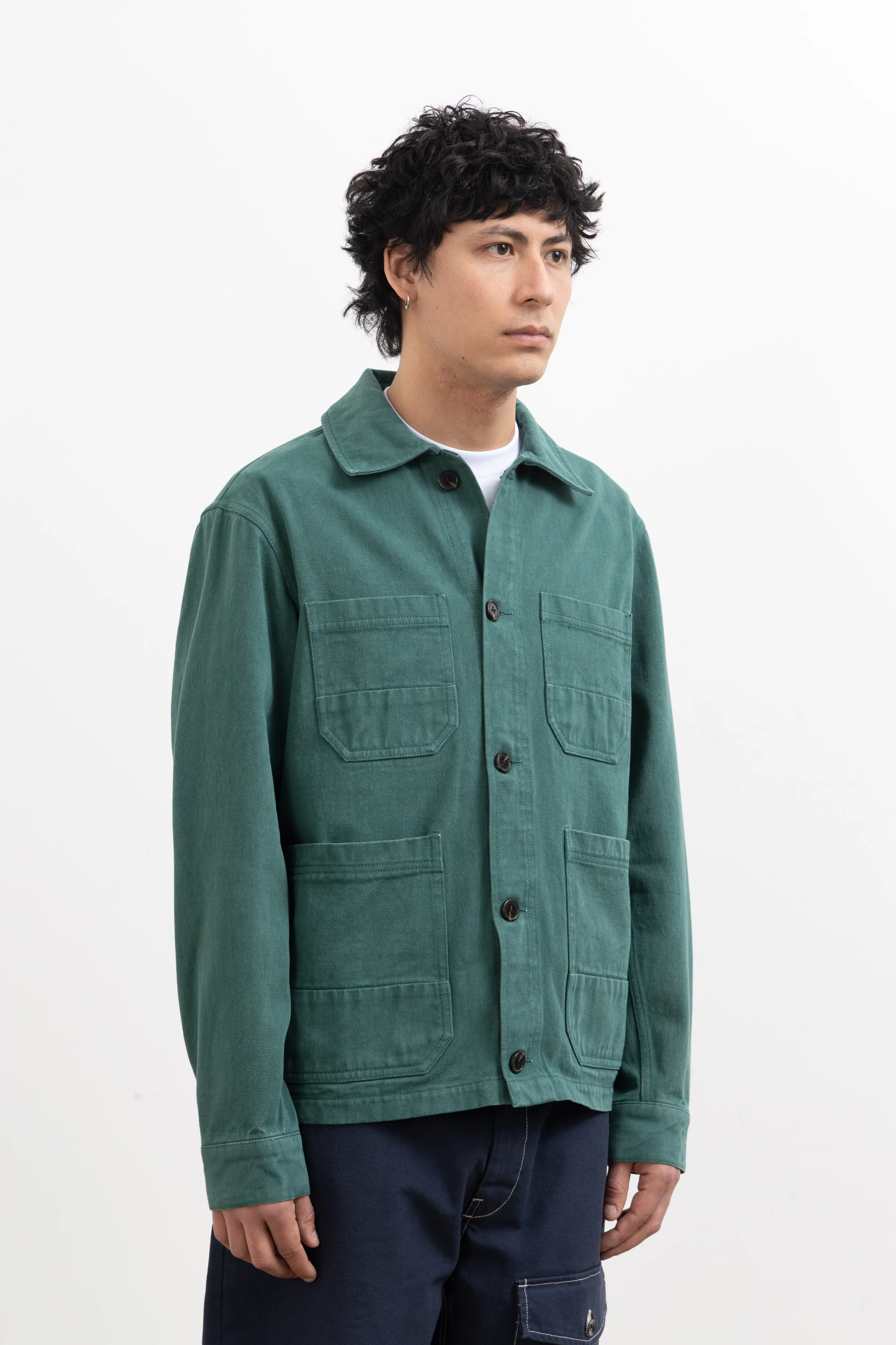 Blacksmith - Four Pocket Work Jacket - Evergreen - Image 3