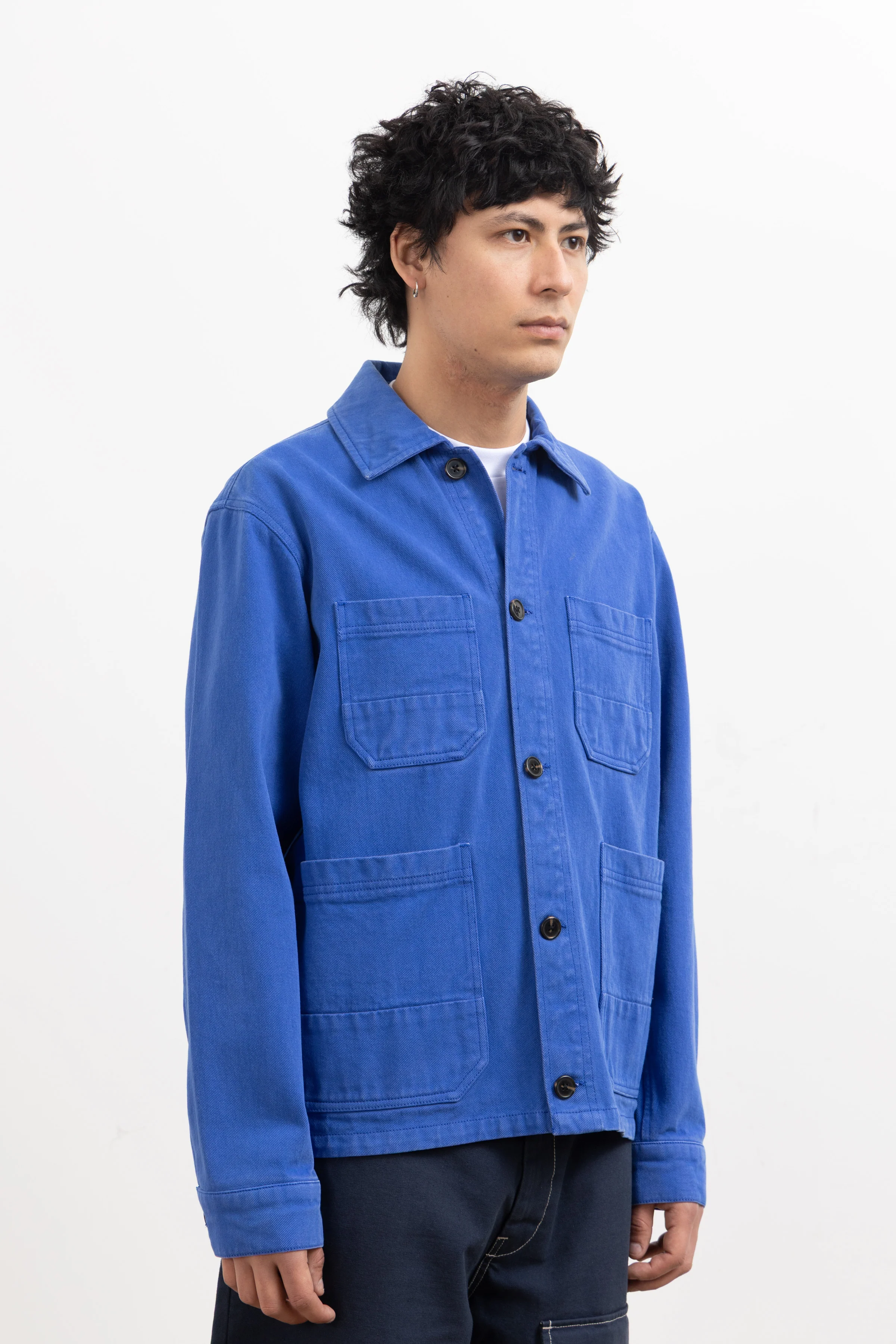 Blacksmith - Four Pocket Work Jacket - French Blue - Image 3