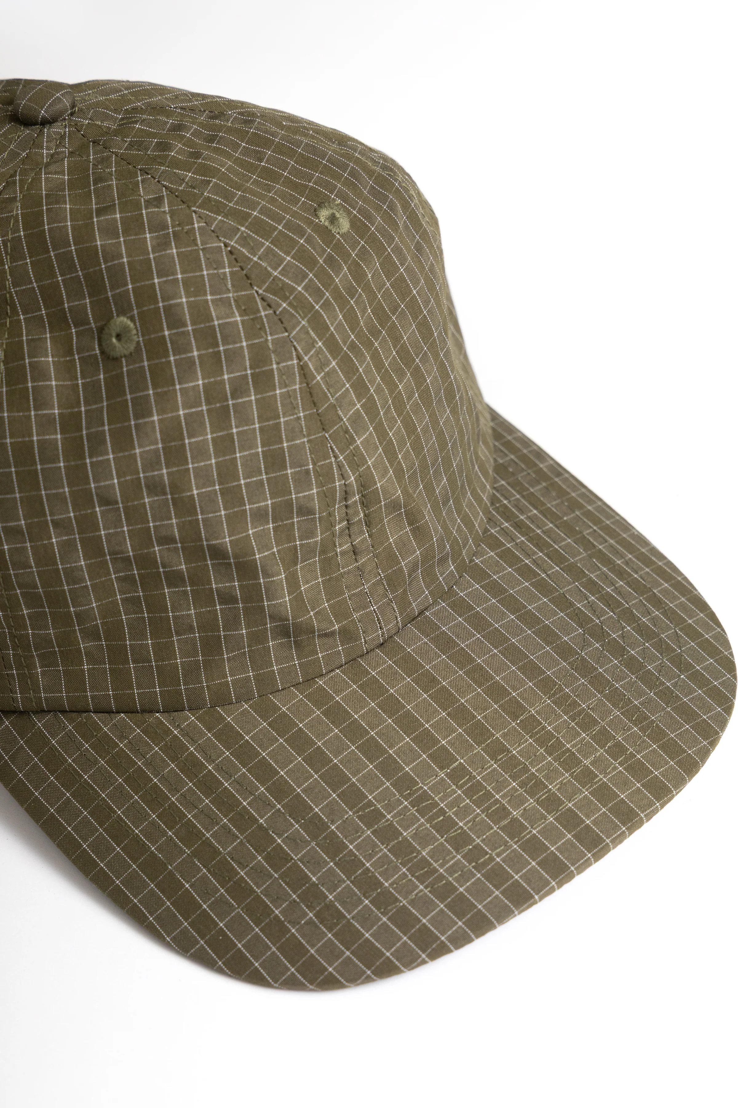 Blacksmith - Grid Check Cap - Olive - Image 6
