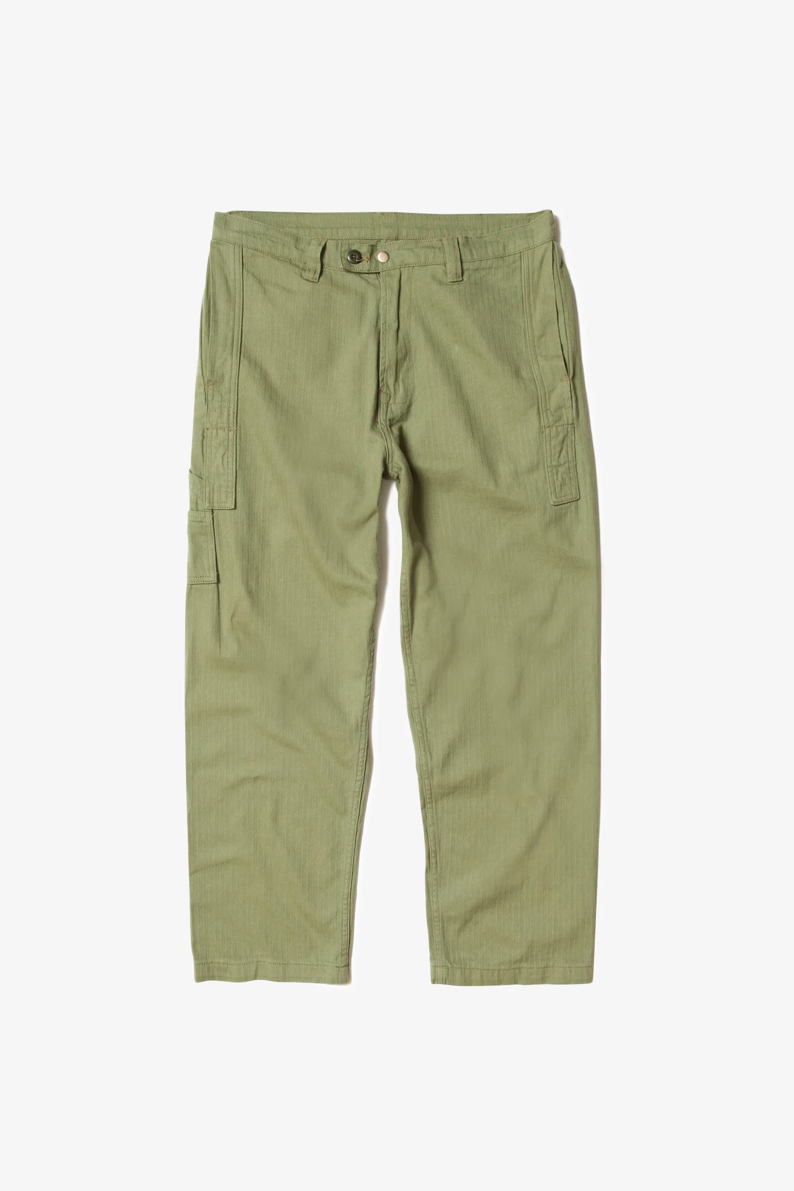 Blacksmith - Herringbone Easy Pants - Light Olive