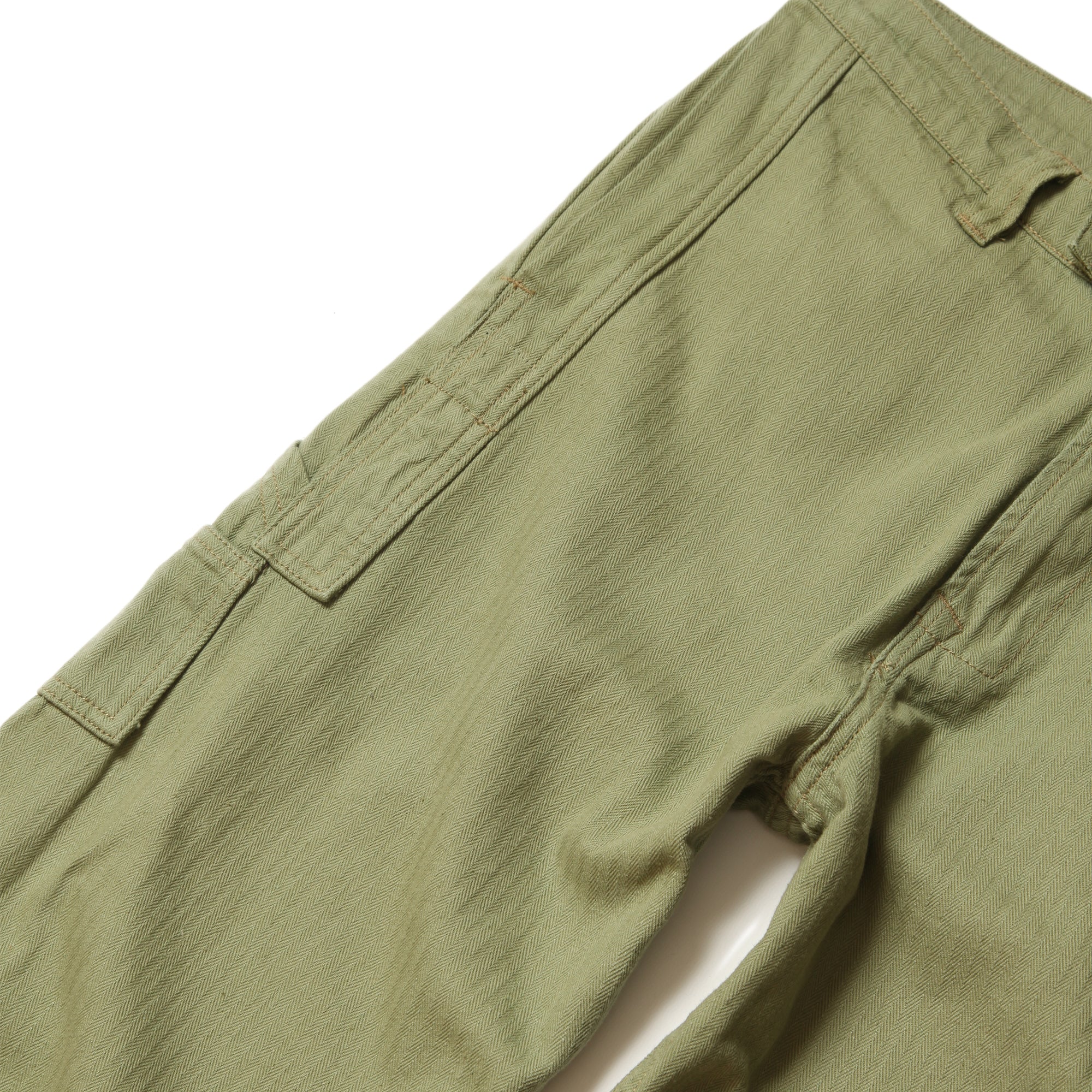 Blacksmith - Herringbone Easy Pants - Light Olive - Image 2
